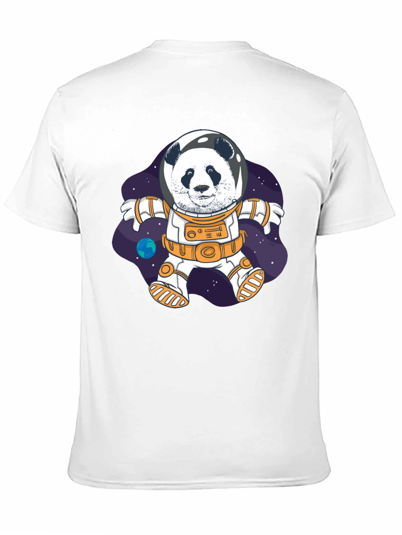 Black Panda Astronaut T-Shirt - Space Explorer Tee view 11