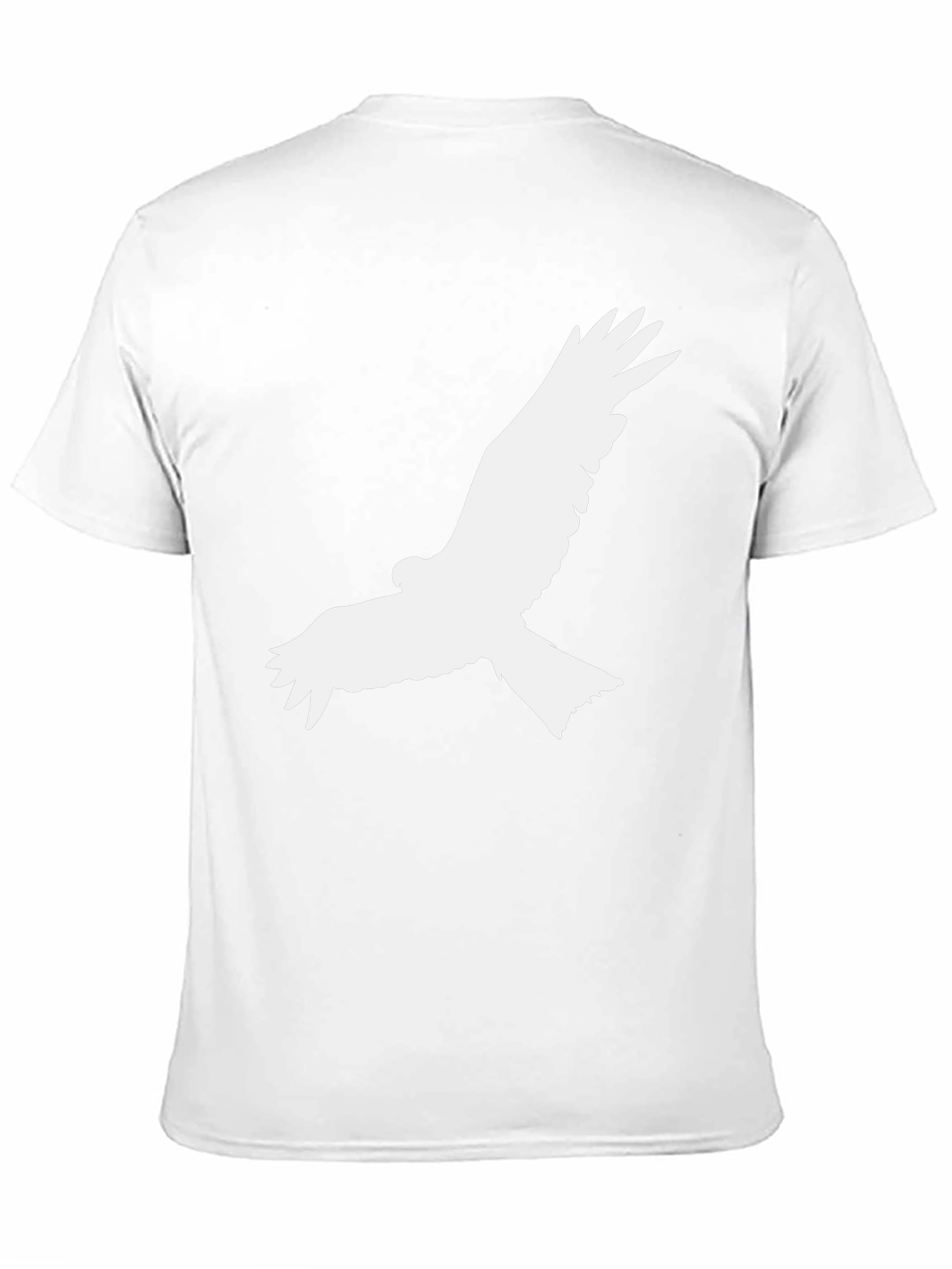Black Black T-Shirt with White Bird Graphic view 11