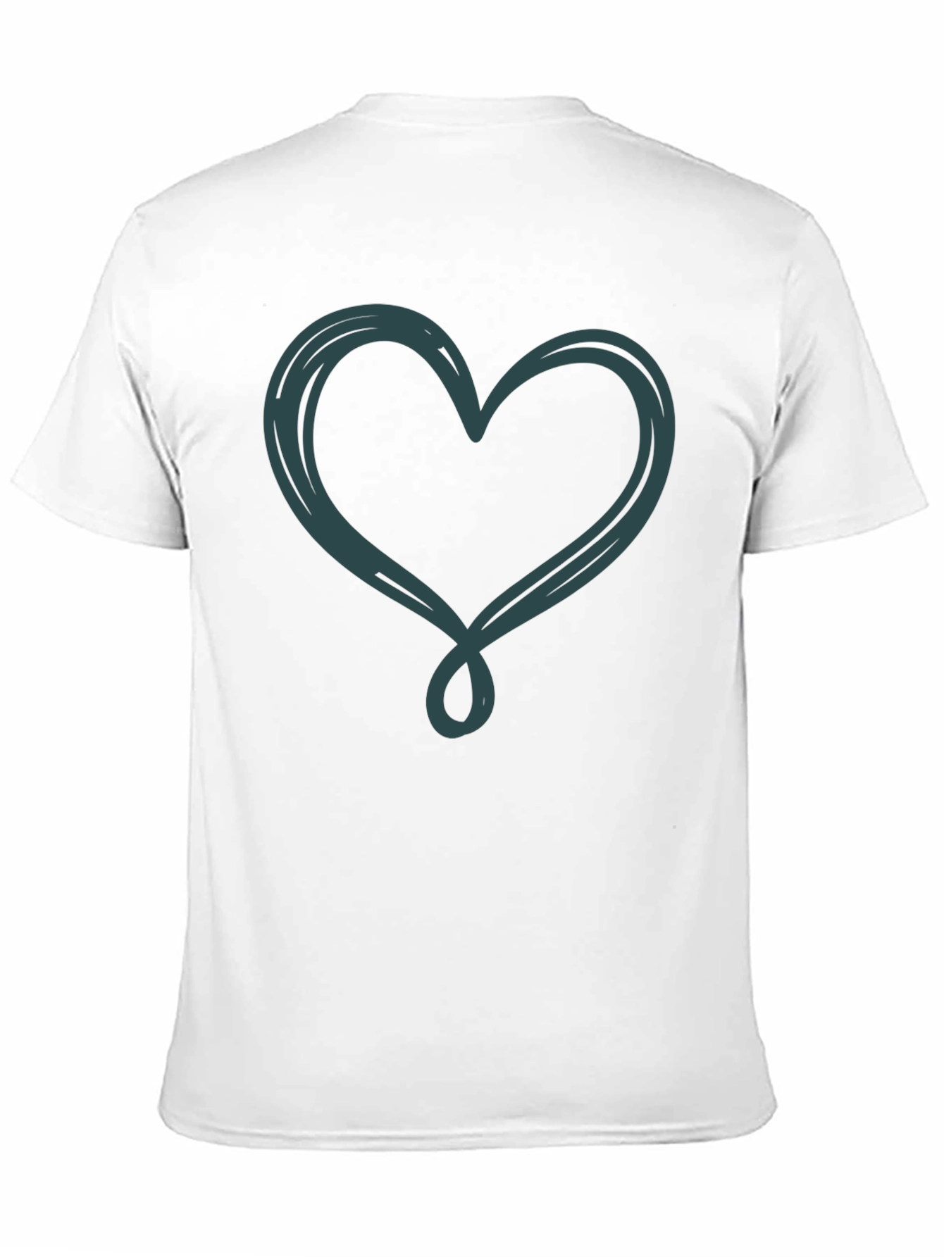 Black Heart Scribble Graphic Tee view 11