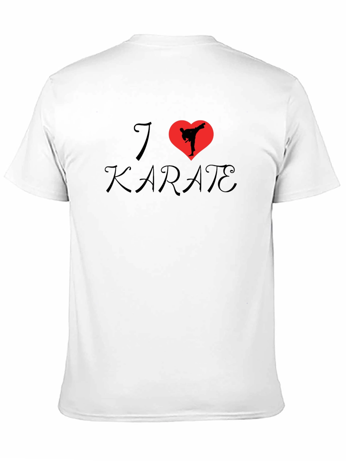 Black I Heart Karate T-Shirt - Martial Arts Tee view 11