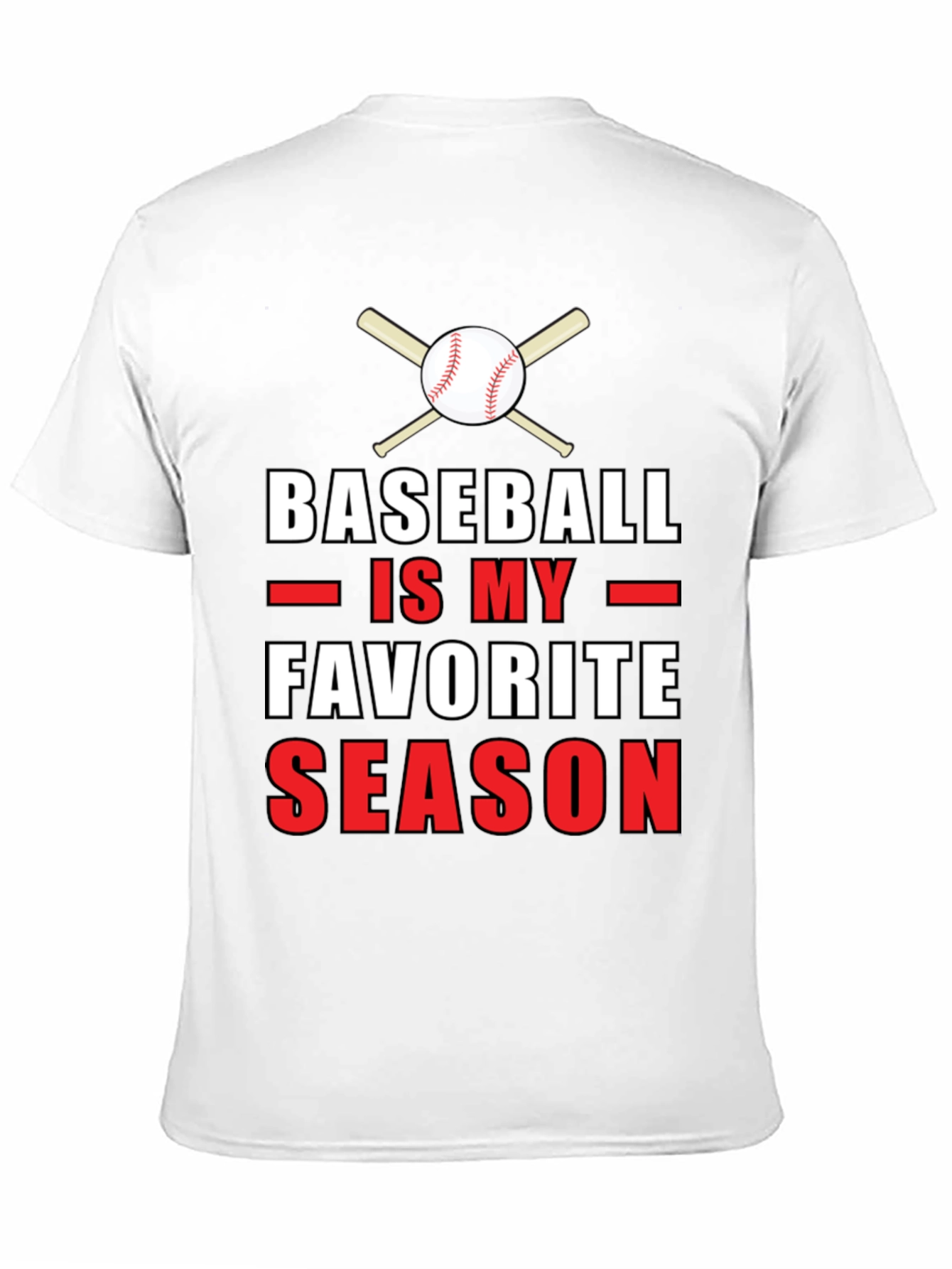 Black Baseball is My Favorite Season Graphic T-Shirt view 11