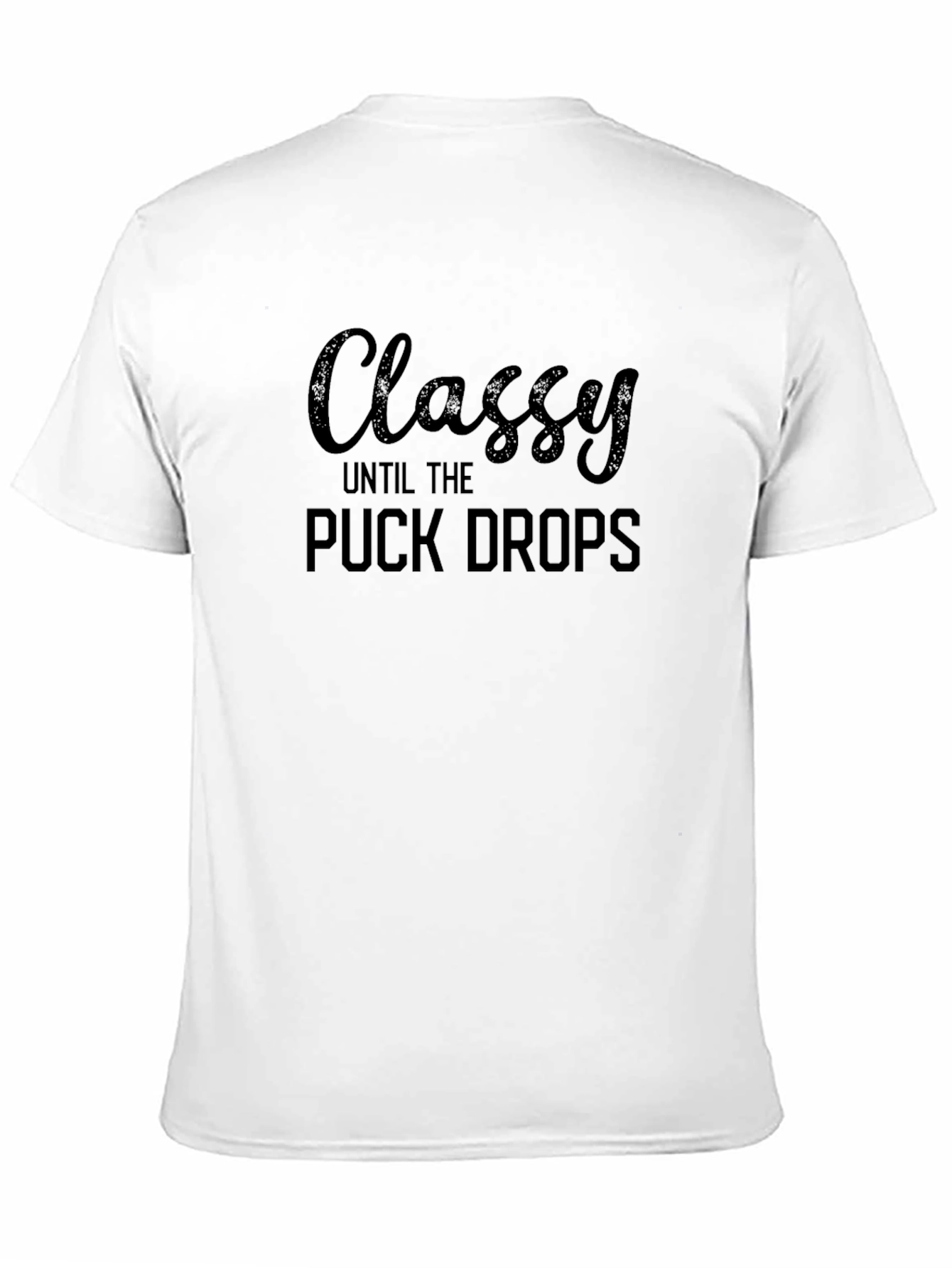 Black Classy Until the Puck Drops Black T-Shirt view 11