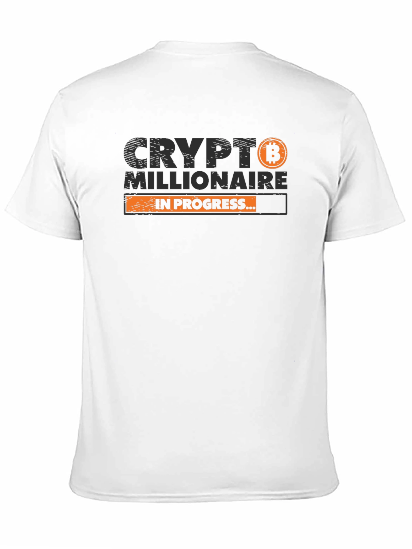 Black Crypto Millionaire in Progress T-Shirt - Black view 11