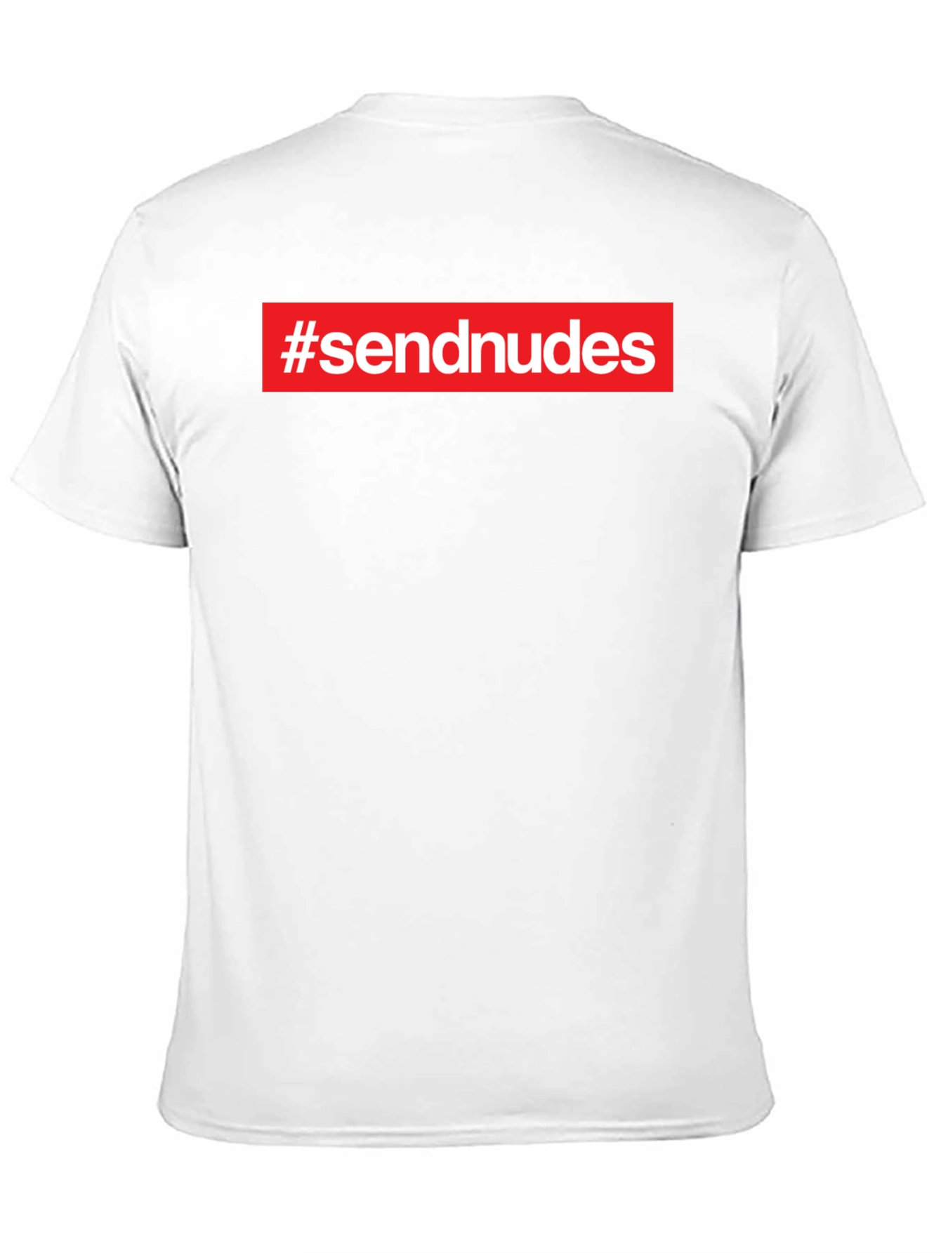 Black #sendnudes Graphic Tee - Bold Statement Shirt view 11