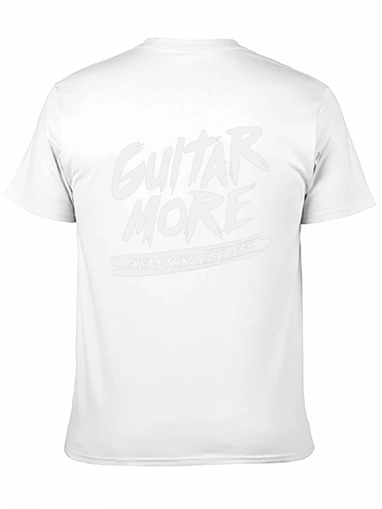 Black Guitar More T-Shirt - Black Graphic Tee view 11