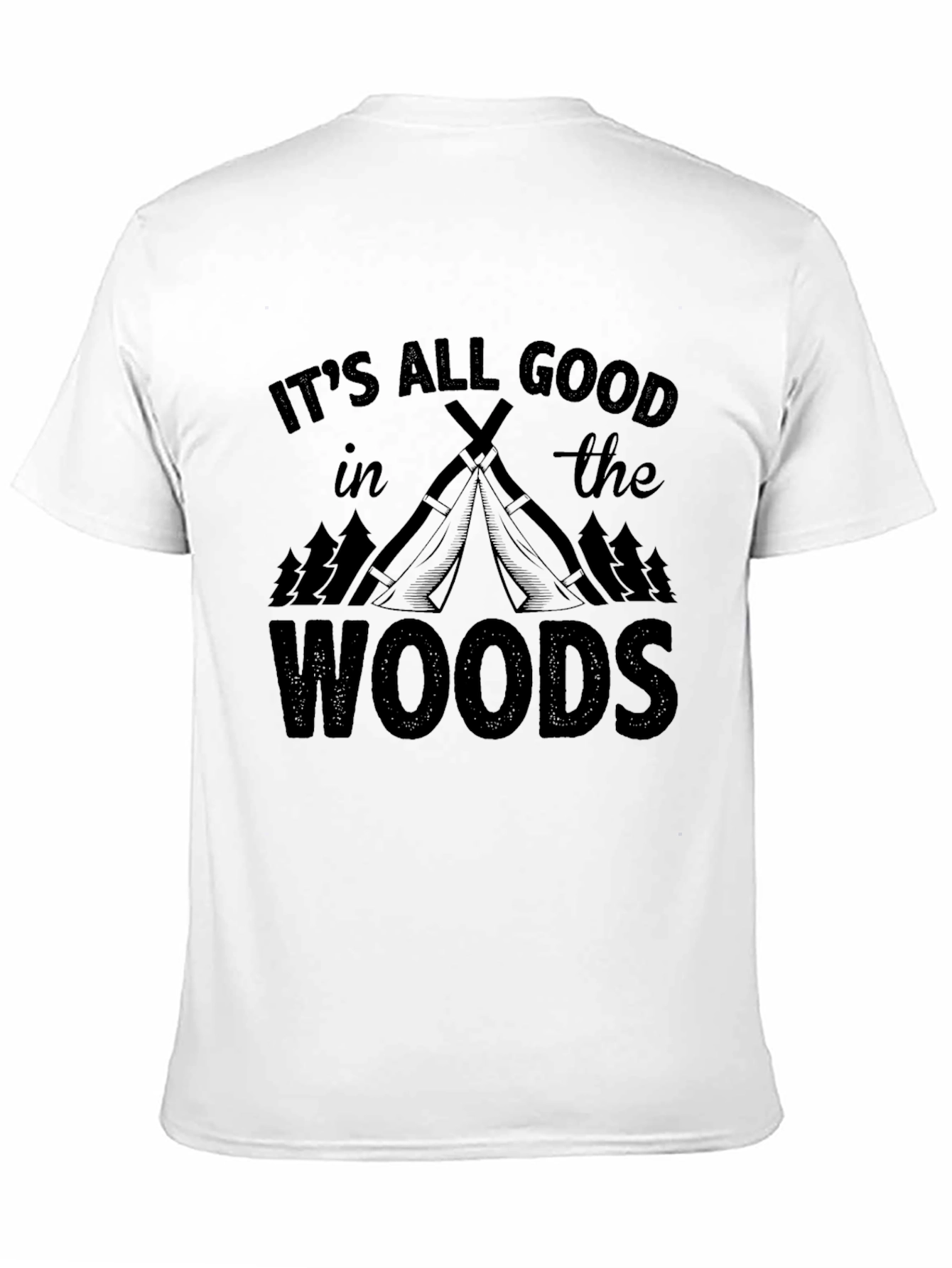 Black It's All Good in the Woods Graphic Tee view 11