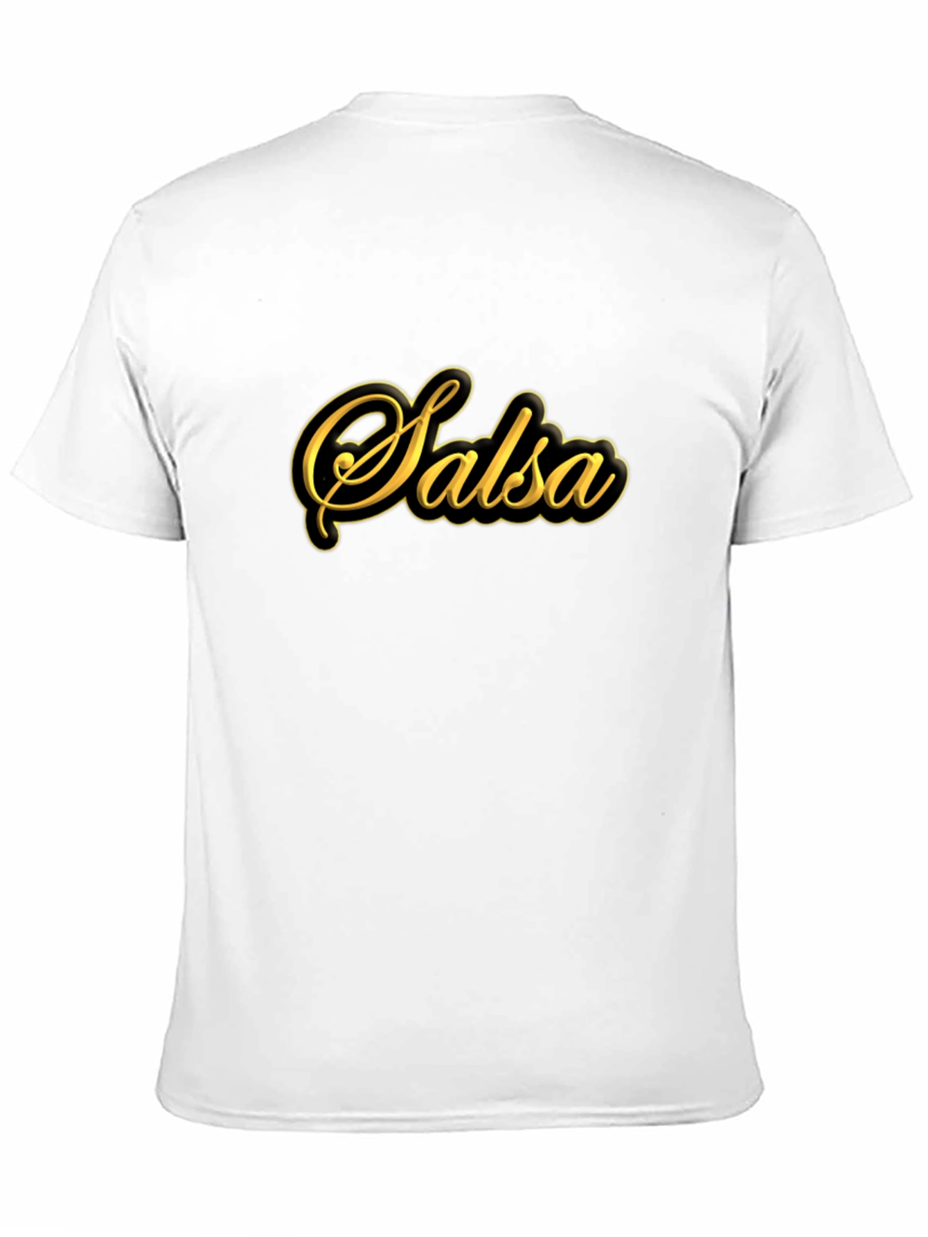 Black Salsa Dance T-Shirt - Black Cotton Blend Tee view 11