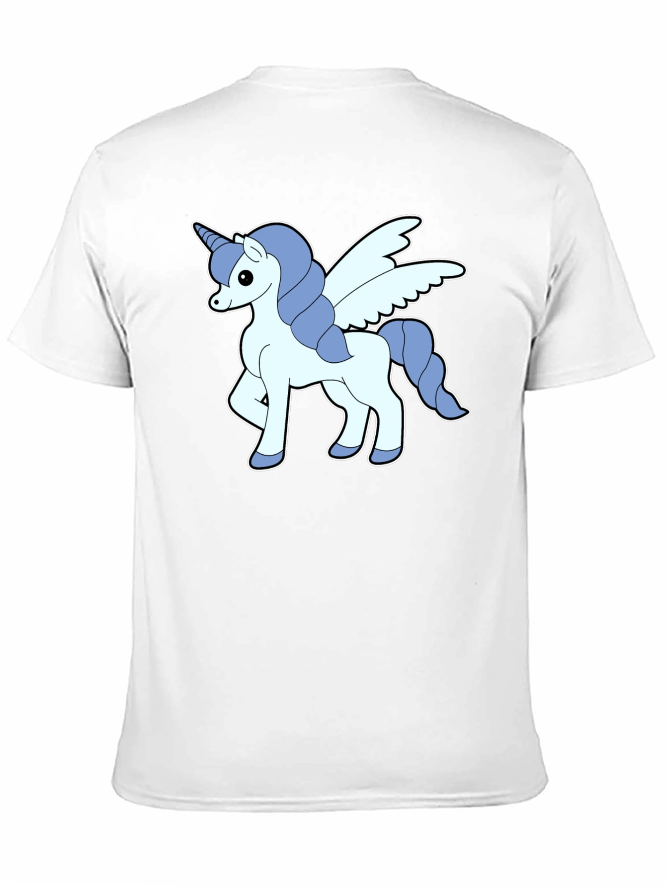 Black Unicorn Pegasus Graphic Tee - Men's Black T-Shirt view 11