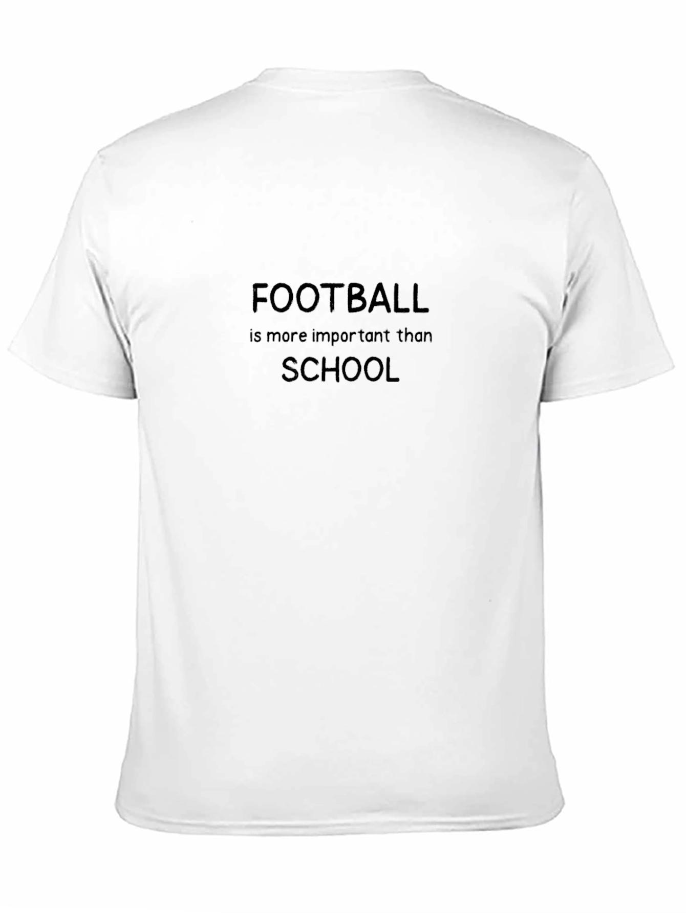 Black Football is More Important Than School T-Shirt view 11