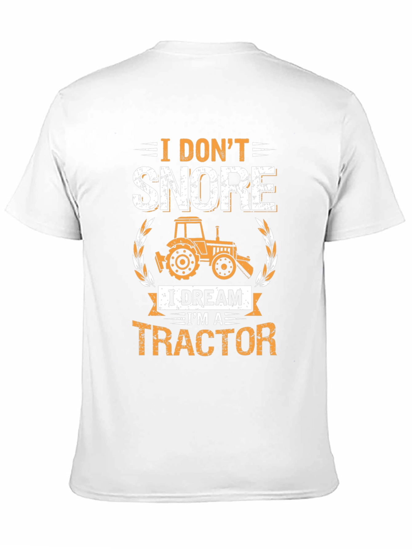 Black I Don't Snore Tractor T-Shirt view 11