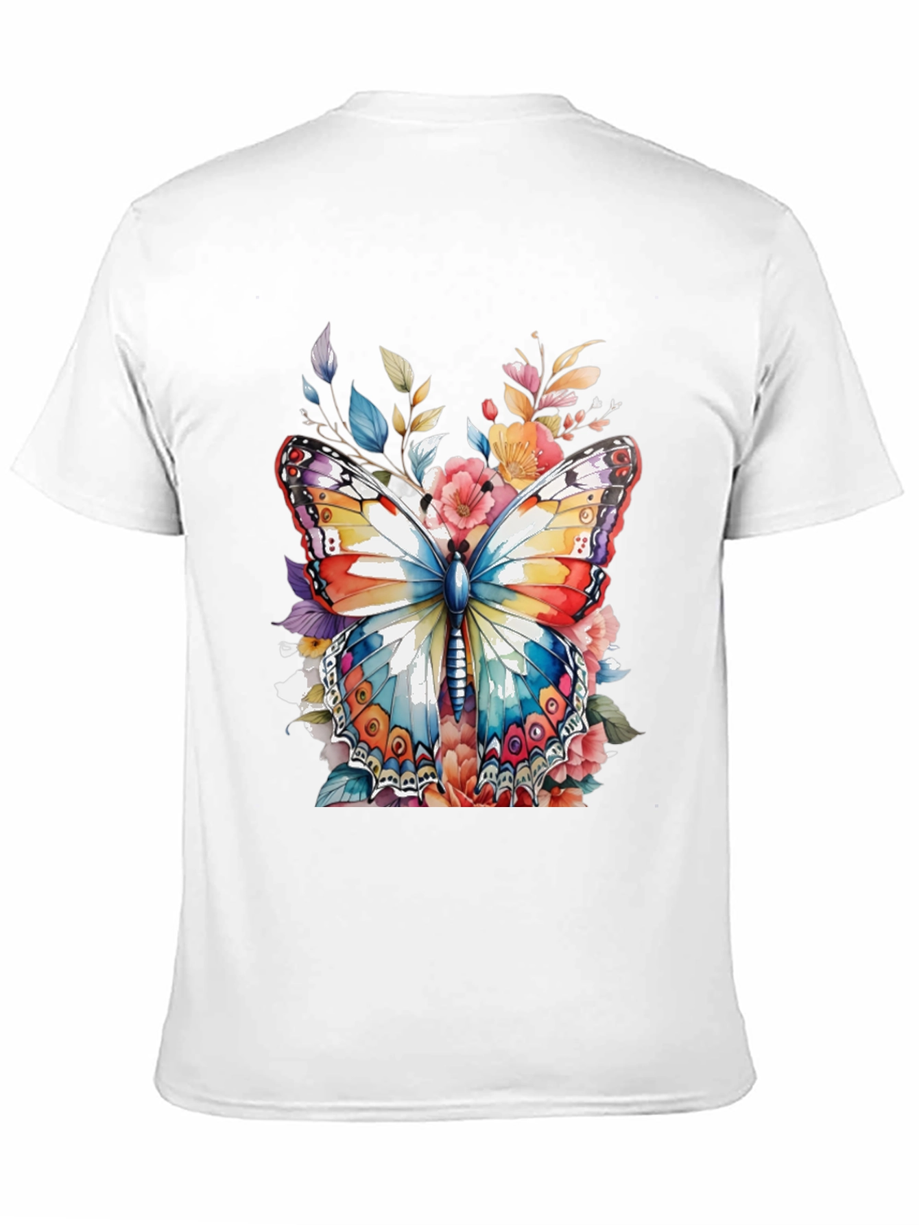 Black Butterfly Floral Graphic Tee view 11