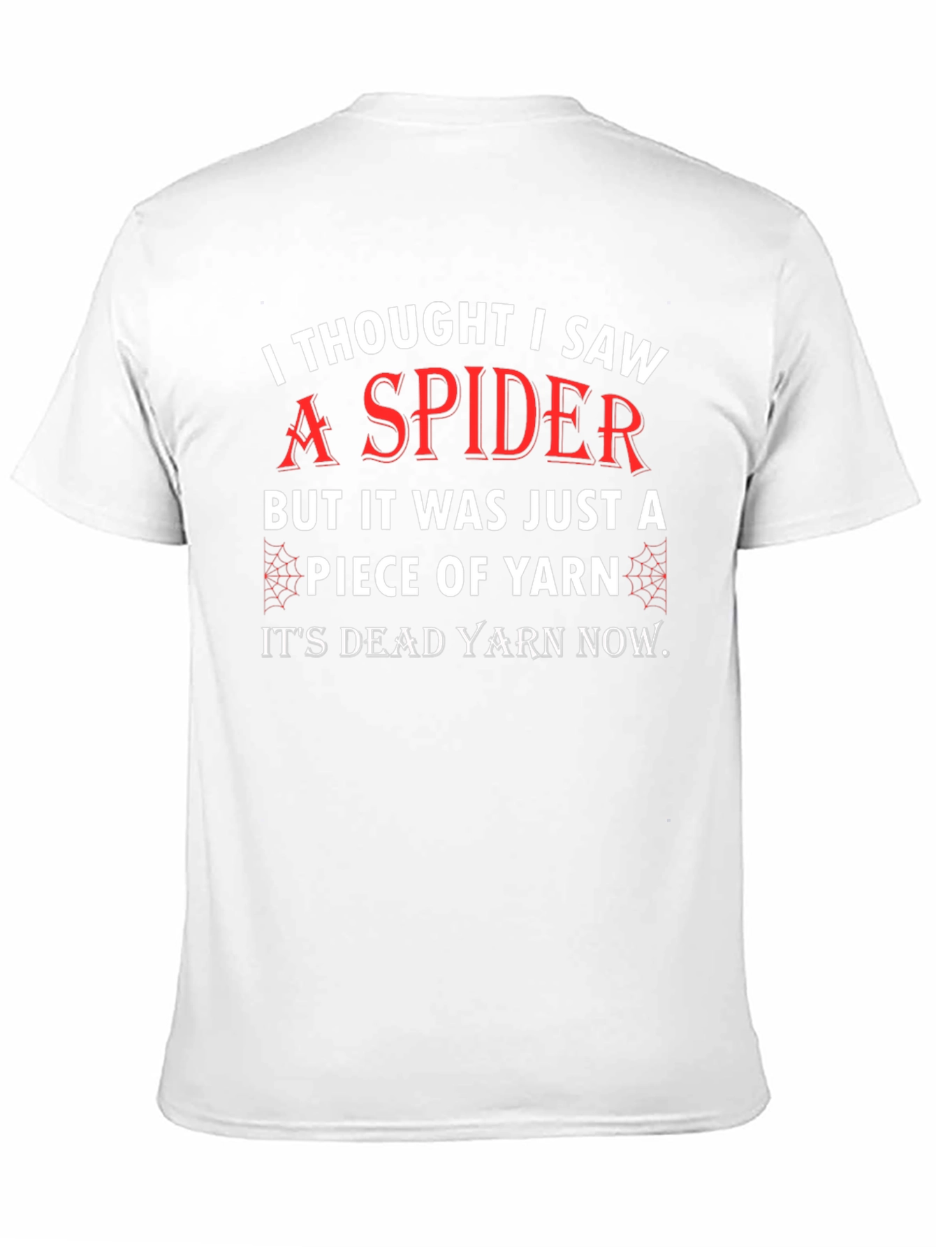 Black Funny Spider Yarn T-Shirt view 11