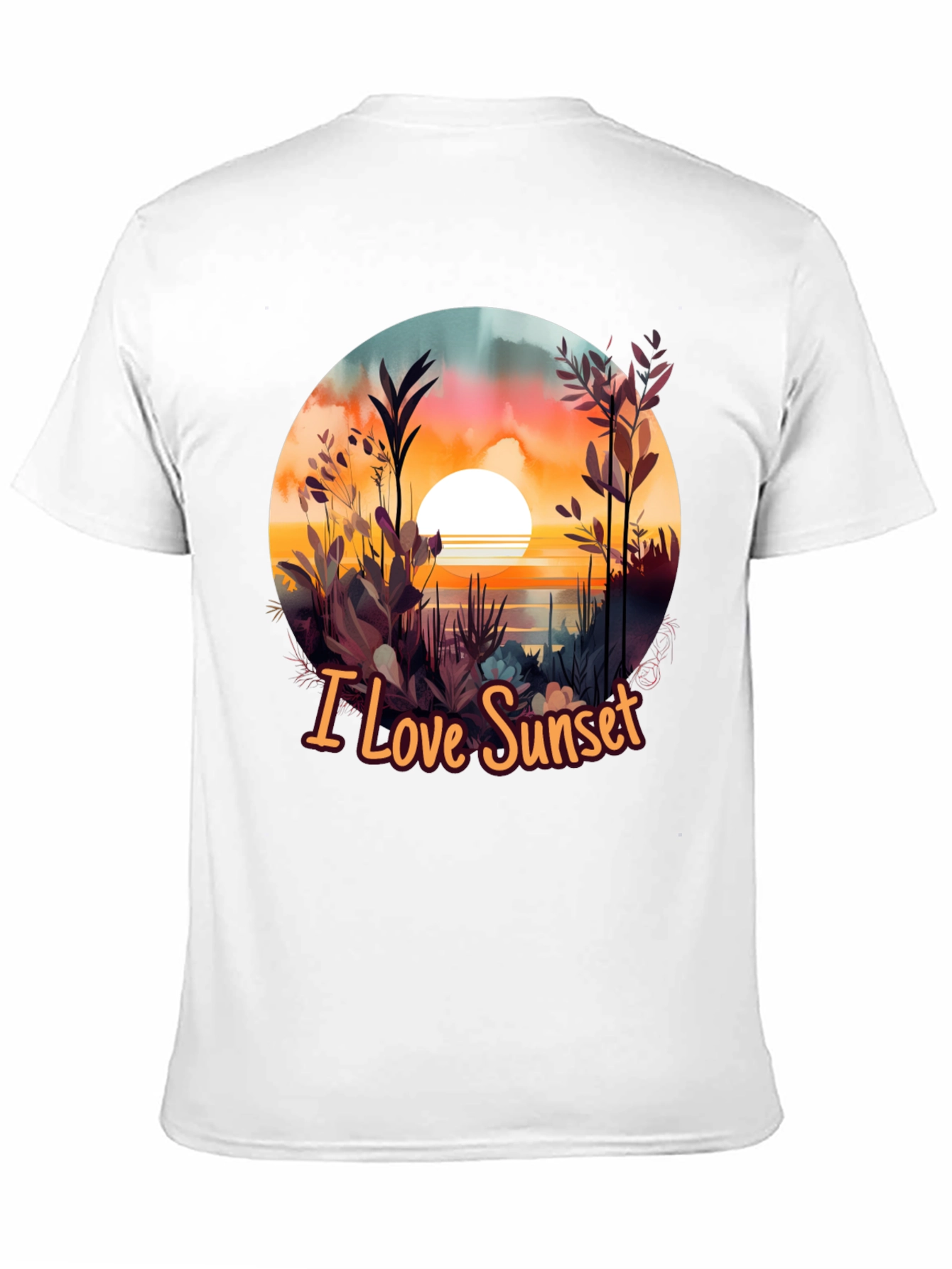 Black I Love Sunset Graphic Tee - Black view 11