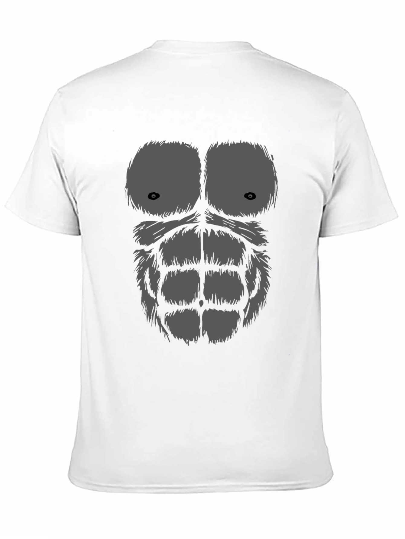 Black Funny Gorilla Chest Graphic T-Shirt view 11