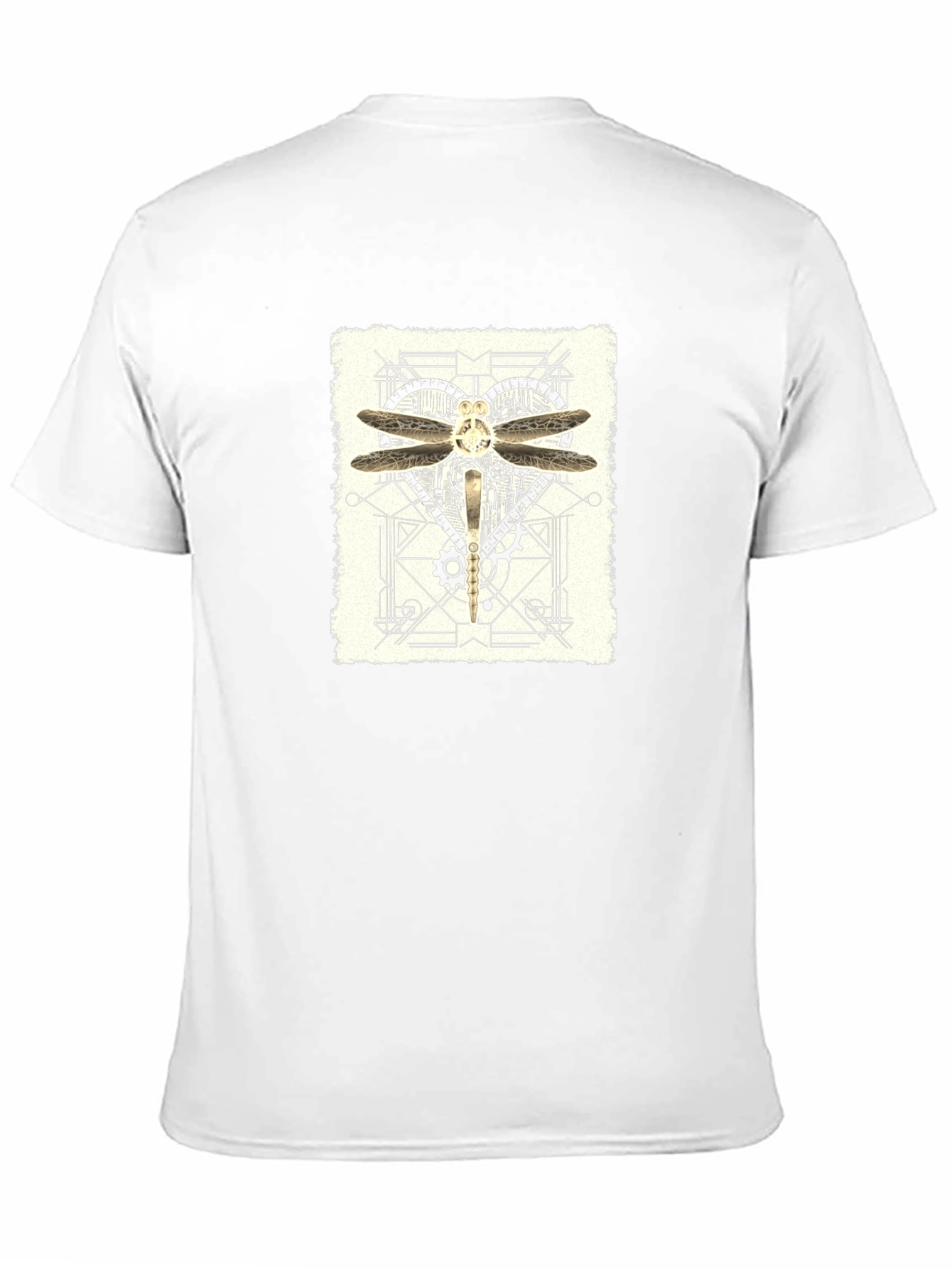 Black Steampunk Dragonfly Graphic T-Shirt - Unique Design view 11