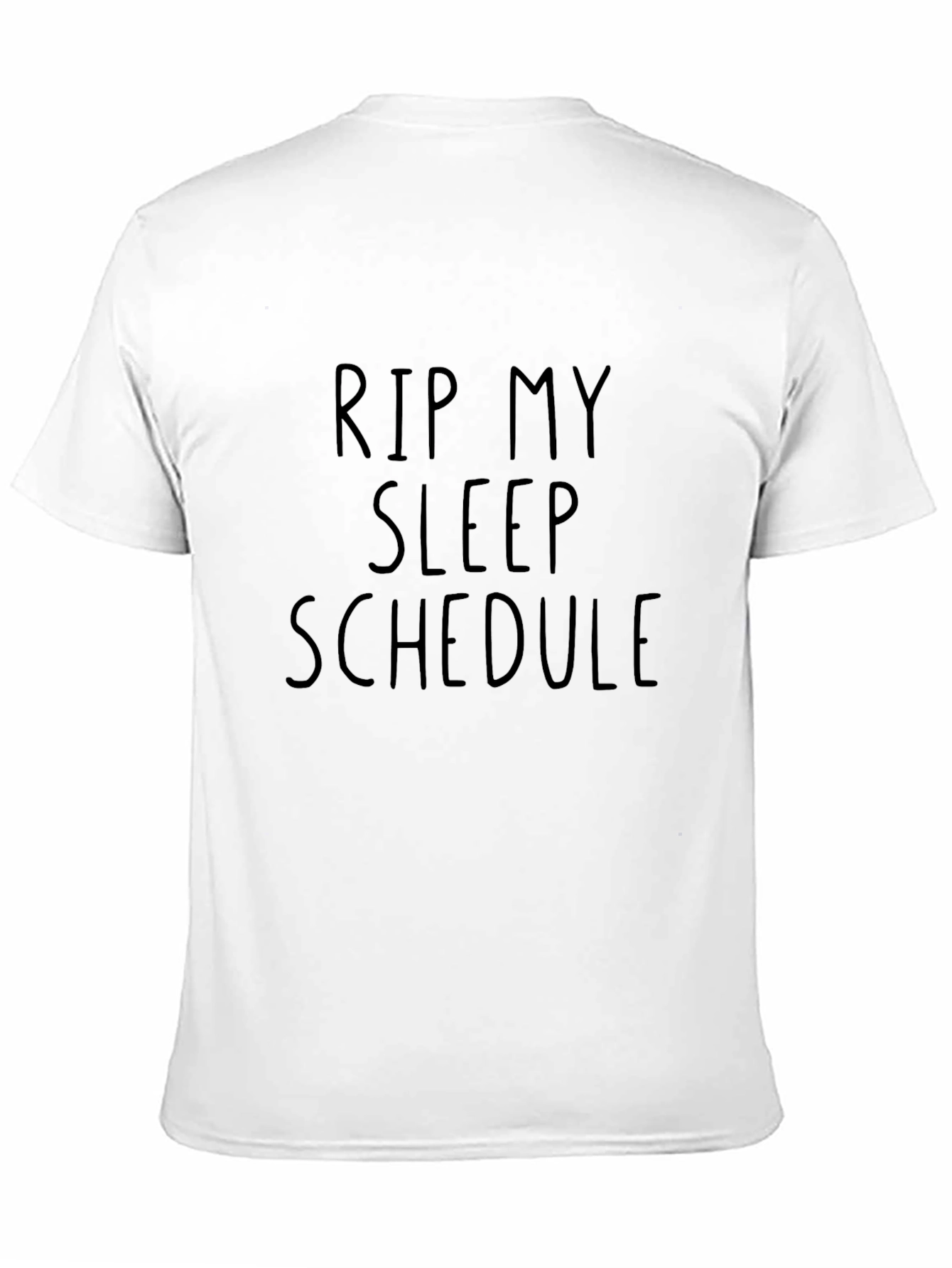 Black RIP My Sleep Schedule Black T-Shirt view 11