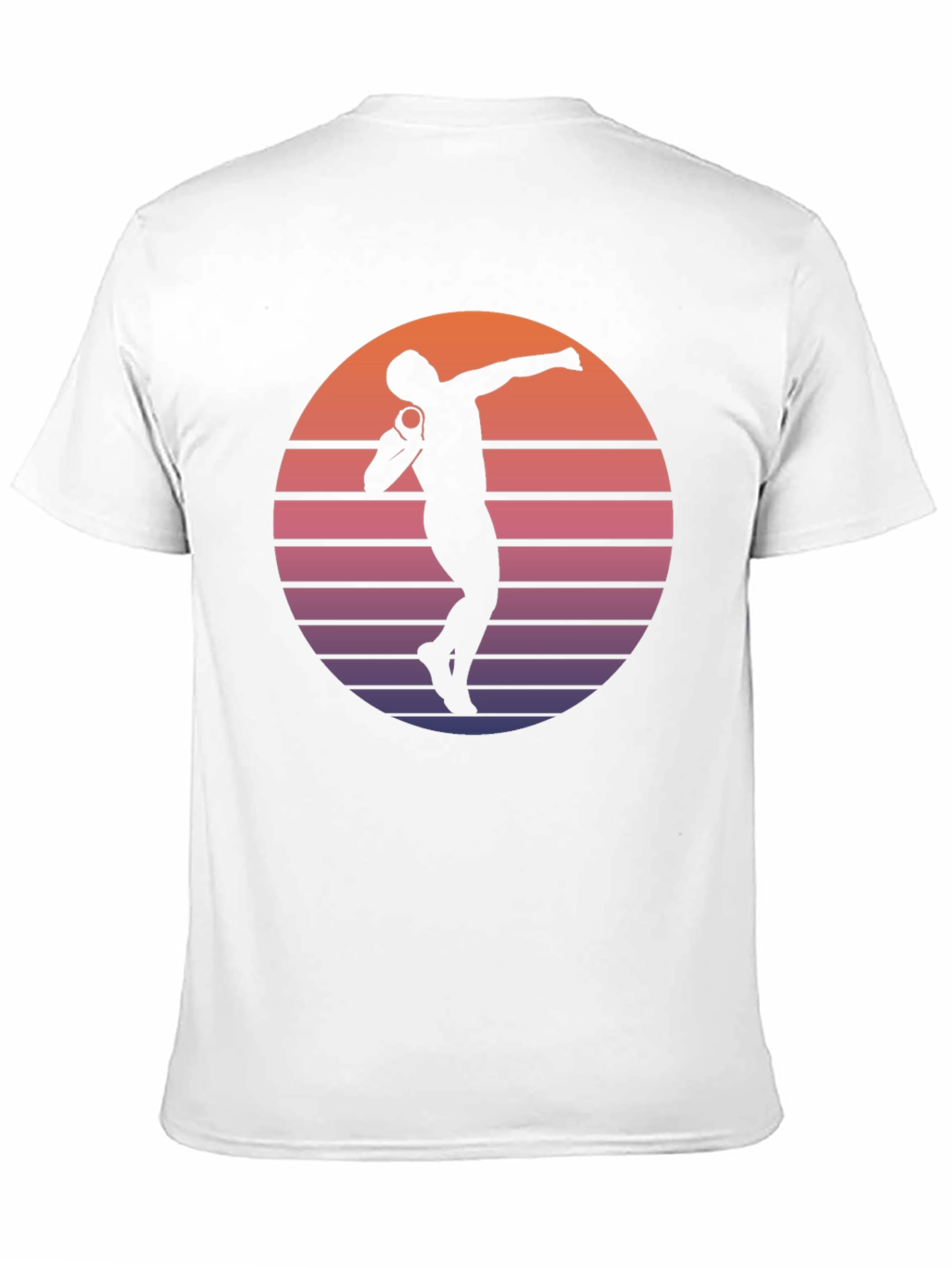 Black Retro Shot Put T-Shirt view 11