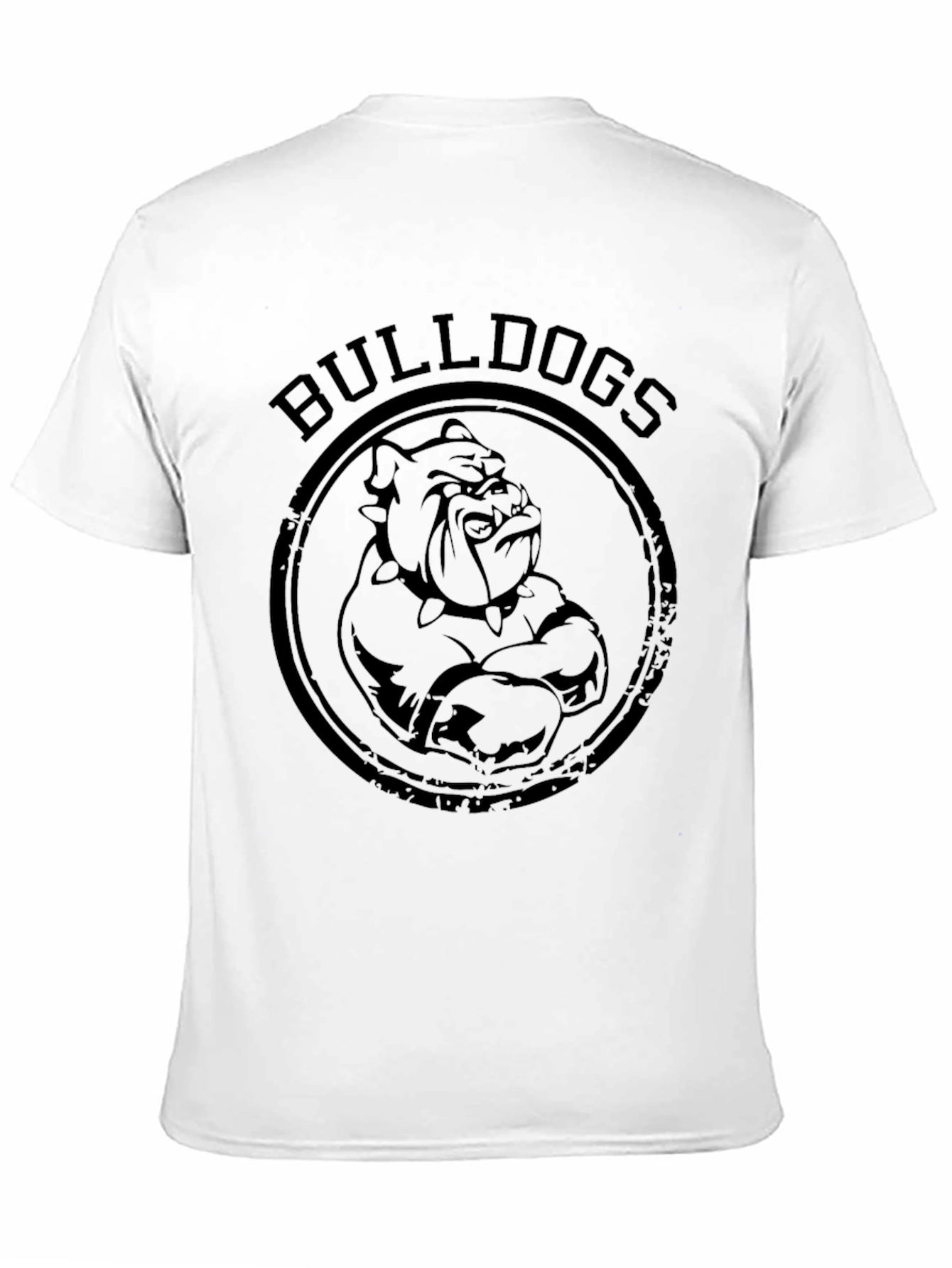 Black Bulldogs Graphic Print T-Shirt - Classic Design view 11