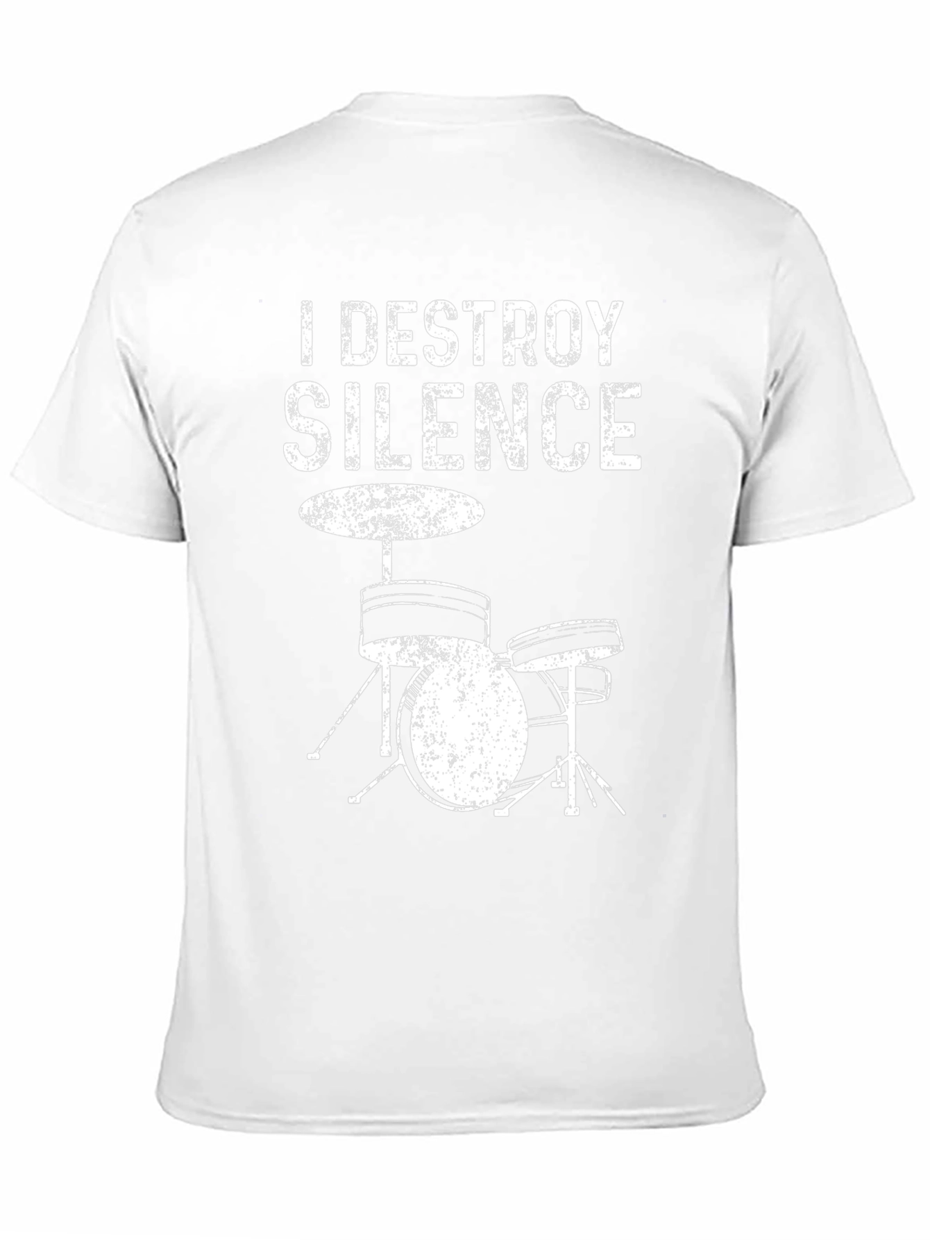 Black I Destroy Silence Drummer Graphic Tee - Black view 11