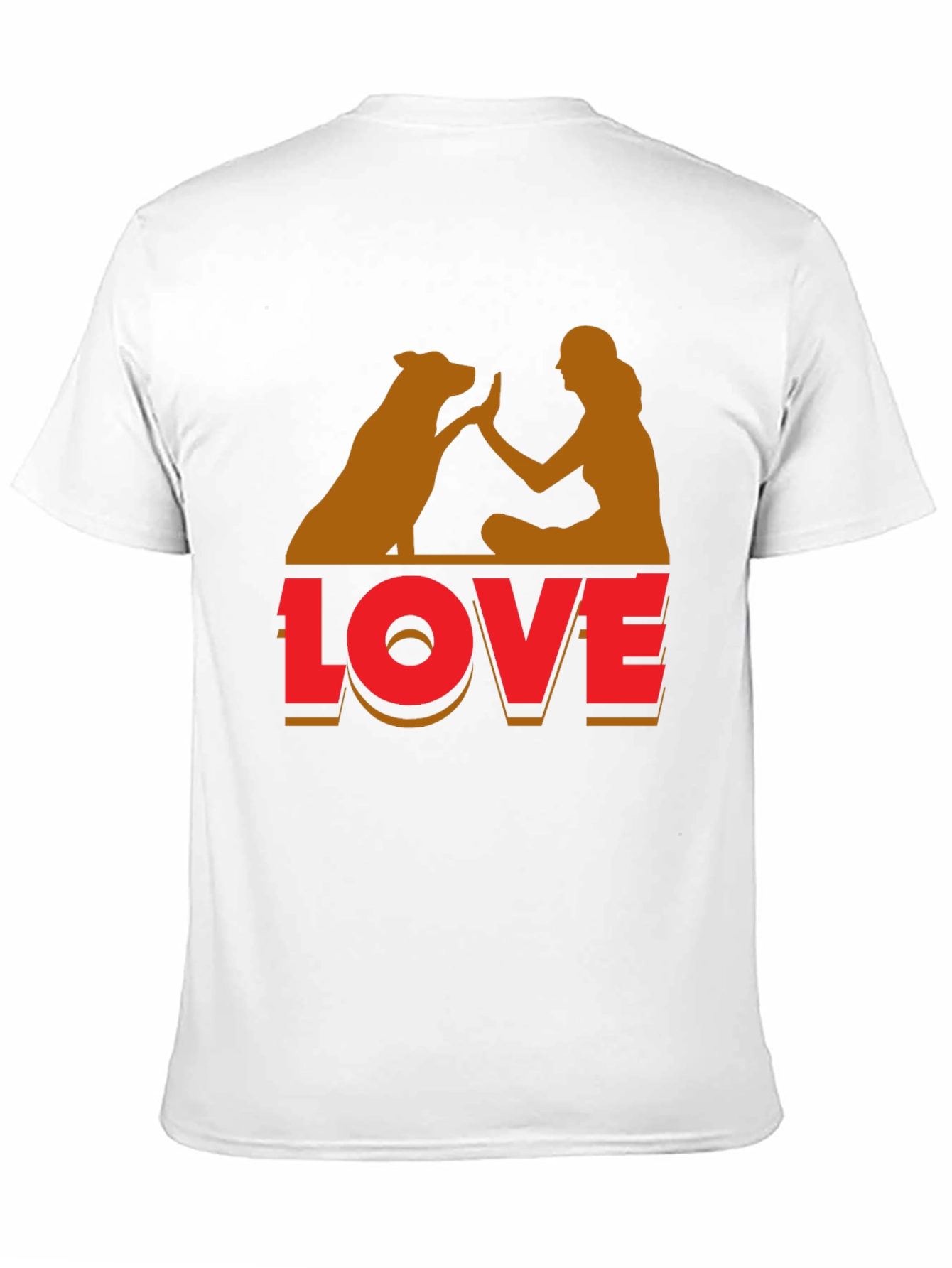 Black Dog Love T-Shirt - Unisex Casual Tee view 11