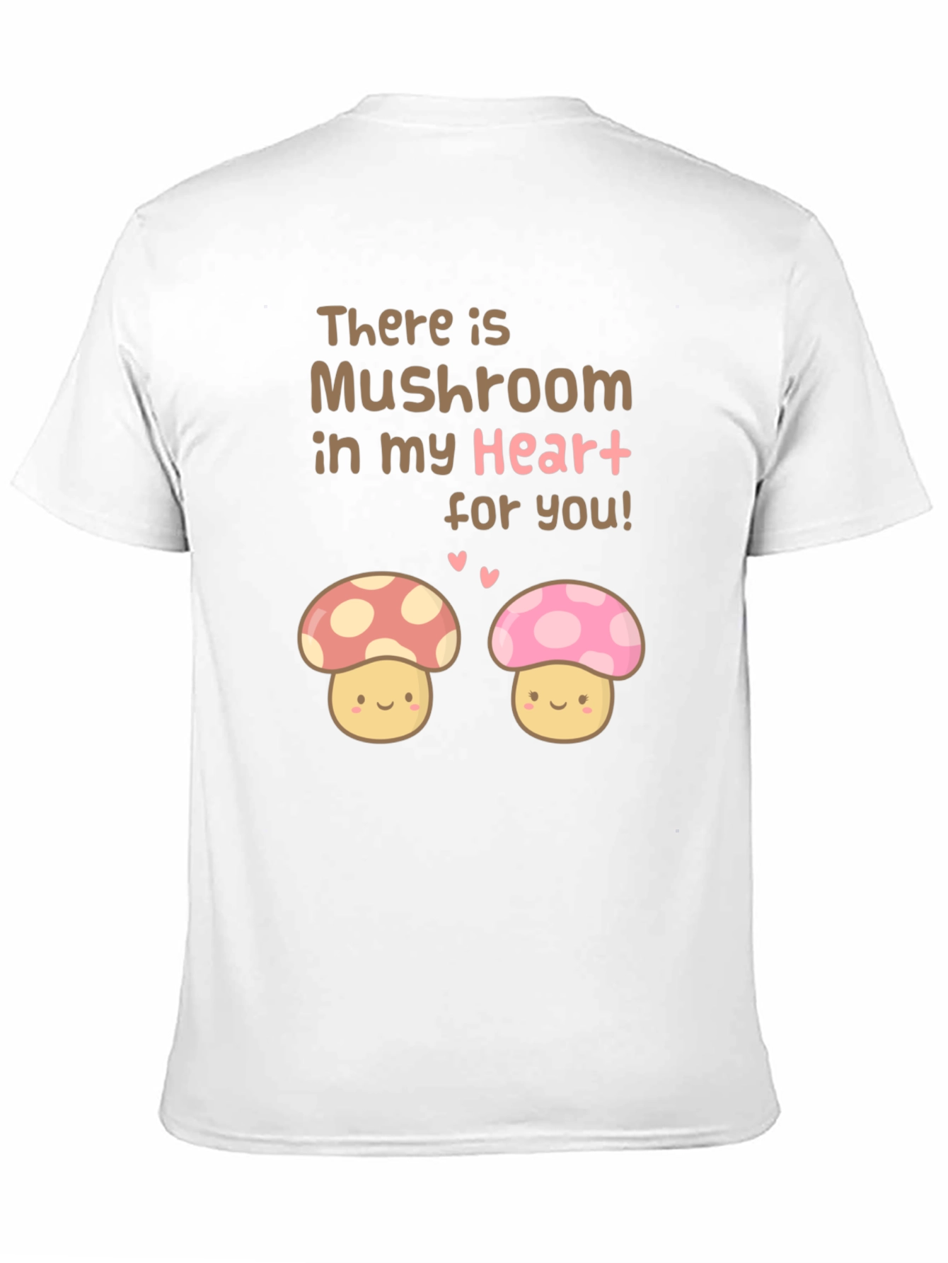 Black Mushroom Heart Graphic T-Shirt - Cute Kawaii Style view 11