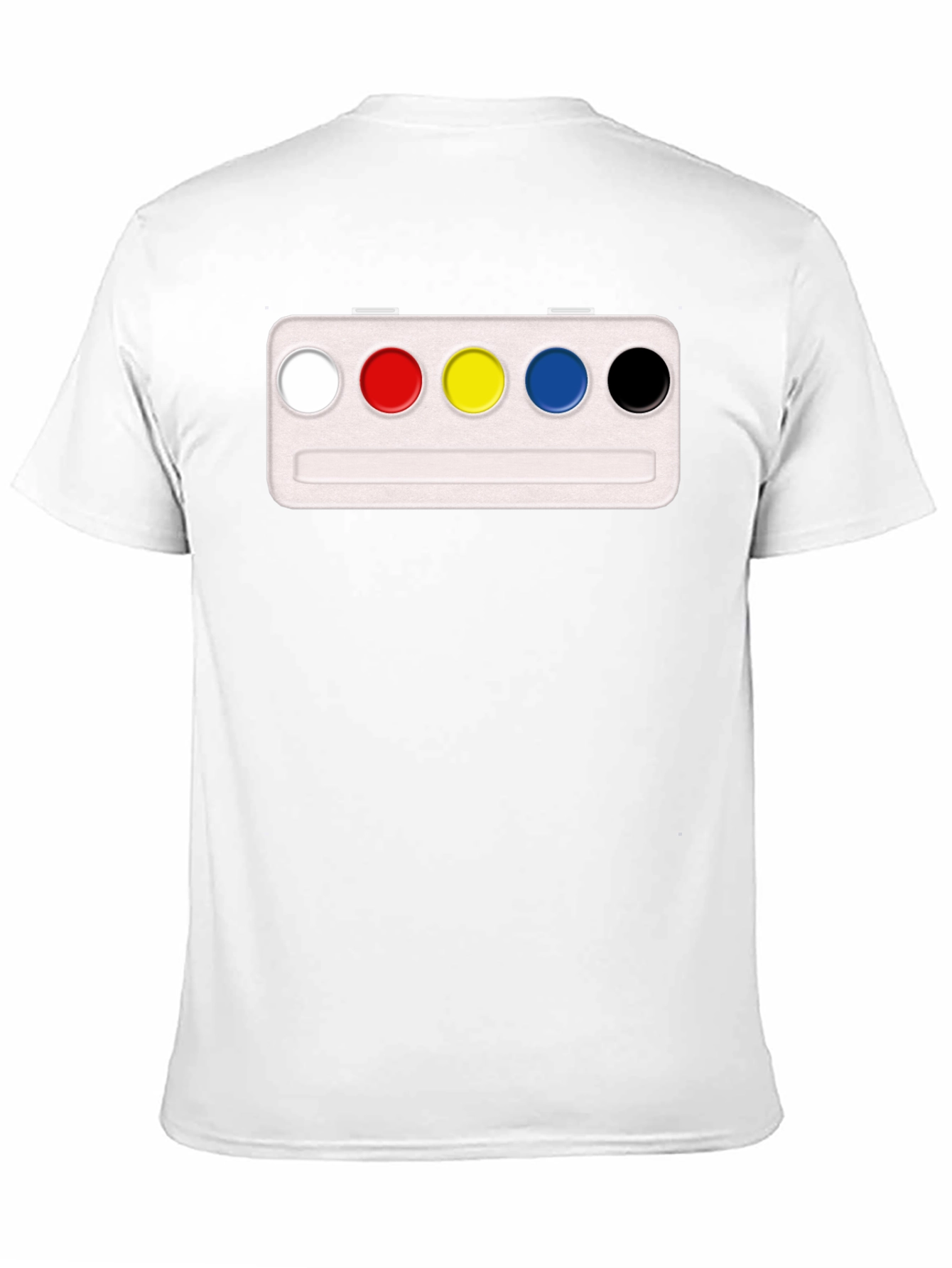 Black Artist's Palette T-Shirt - Black Cotton Blend view 11