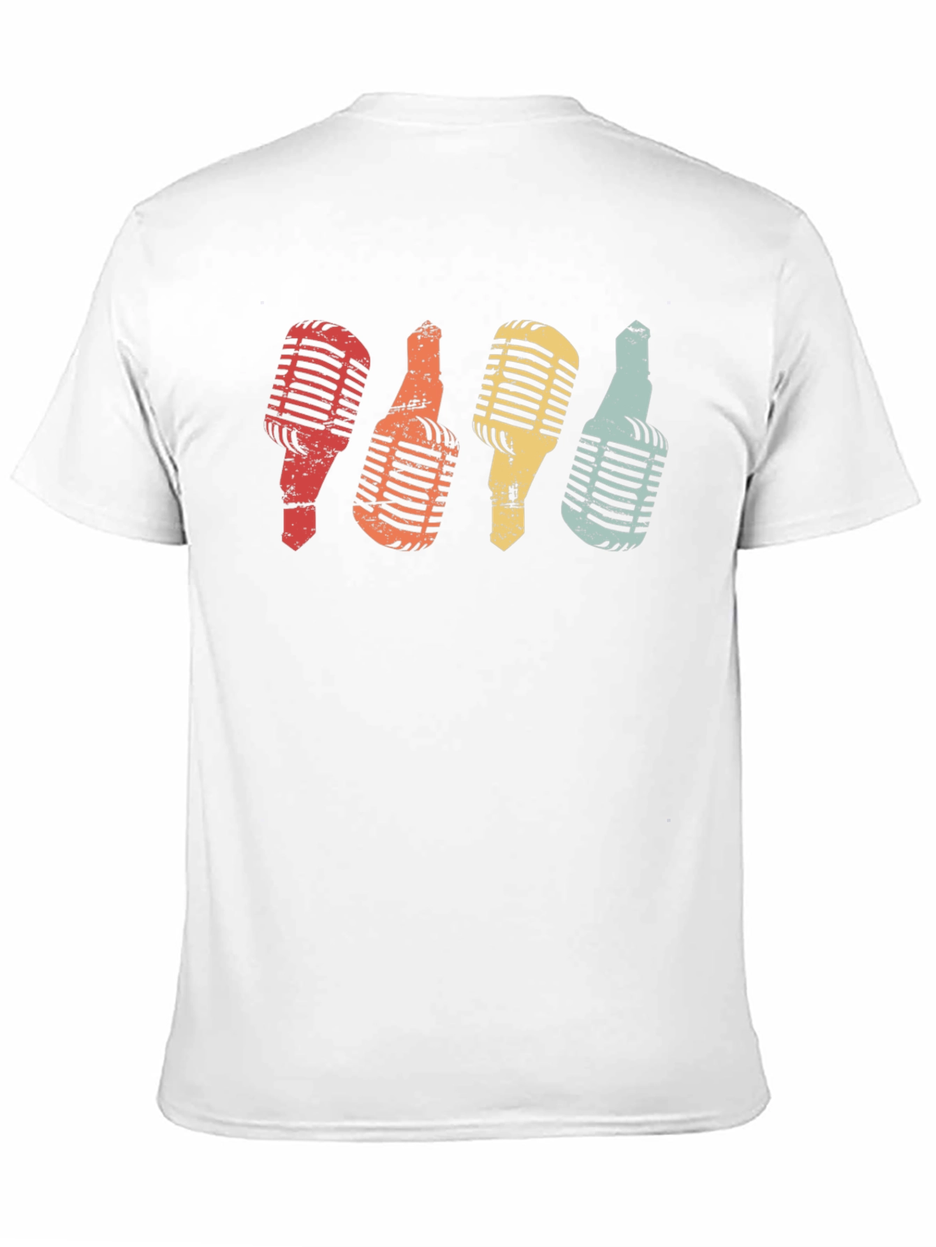 Black Retro Microphone Graphic Tee - Classic Vocalist Style view 11