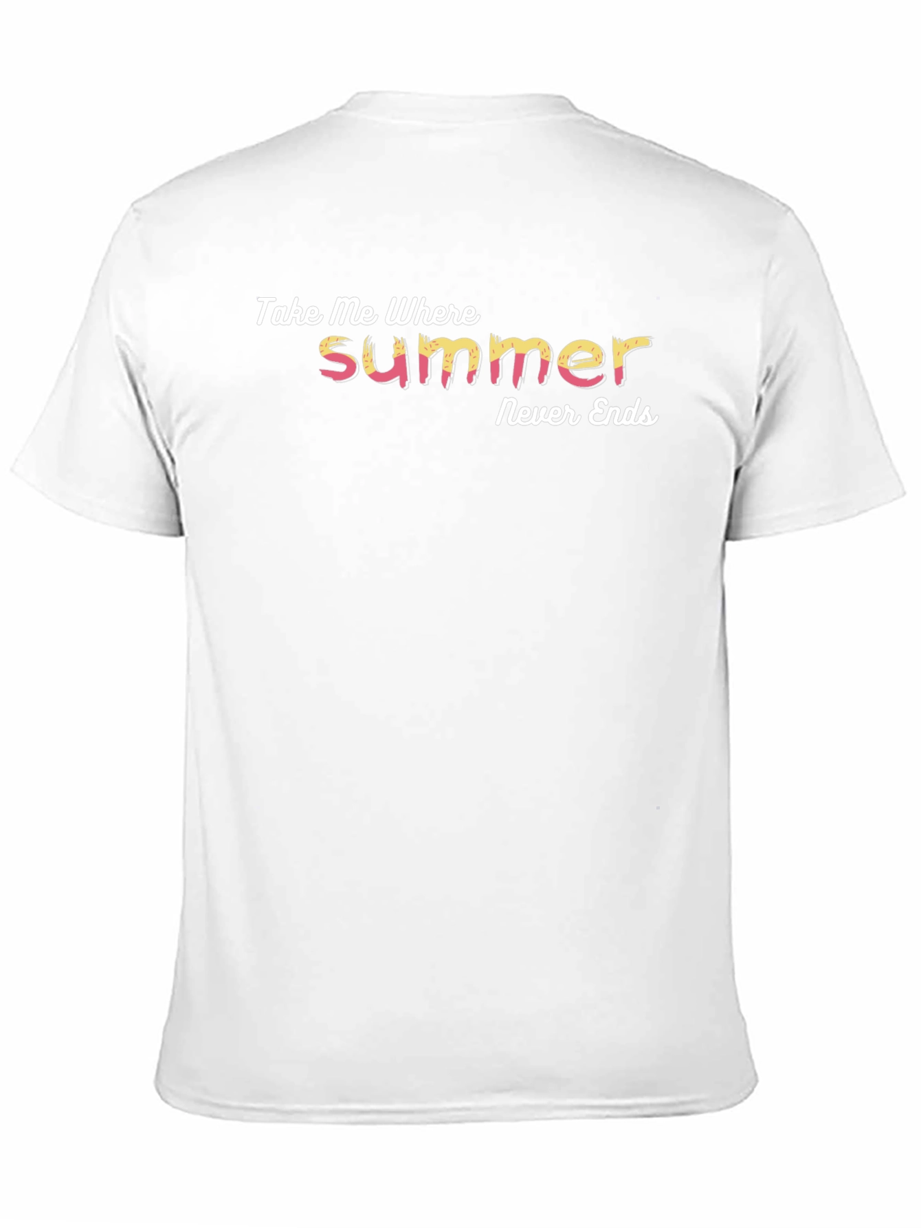 Black Take Me Where Summer Never Ends Black Graphic T-Shirt view 11