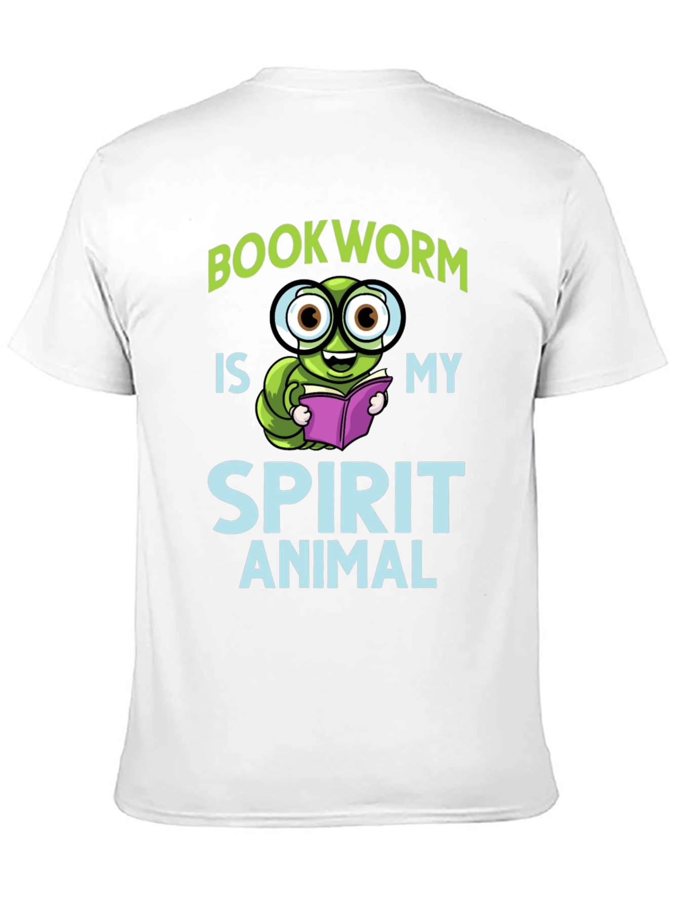Black Bookworm Spirit Animal T-Shirt view 11