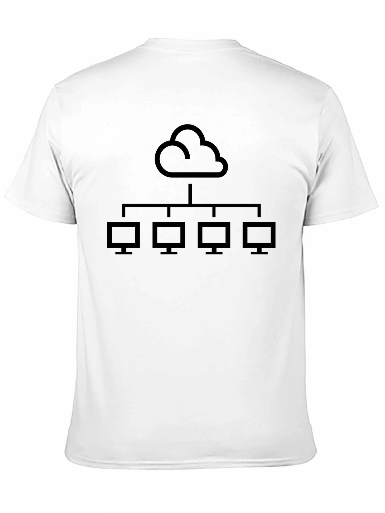 Black Cloud Network Black T-Shirt view 11