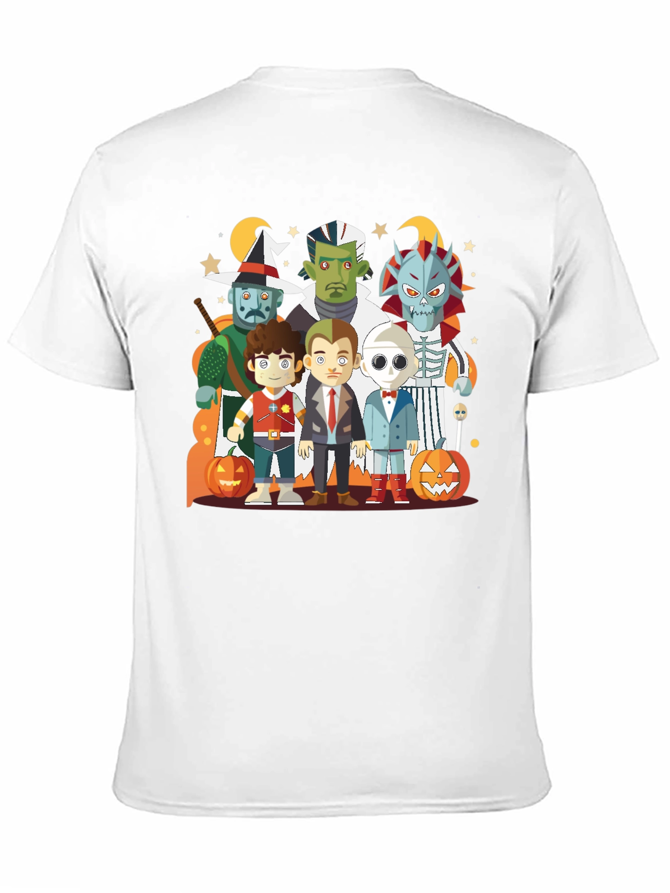 Black Halloween Character Graphic Black Tee view 11
