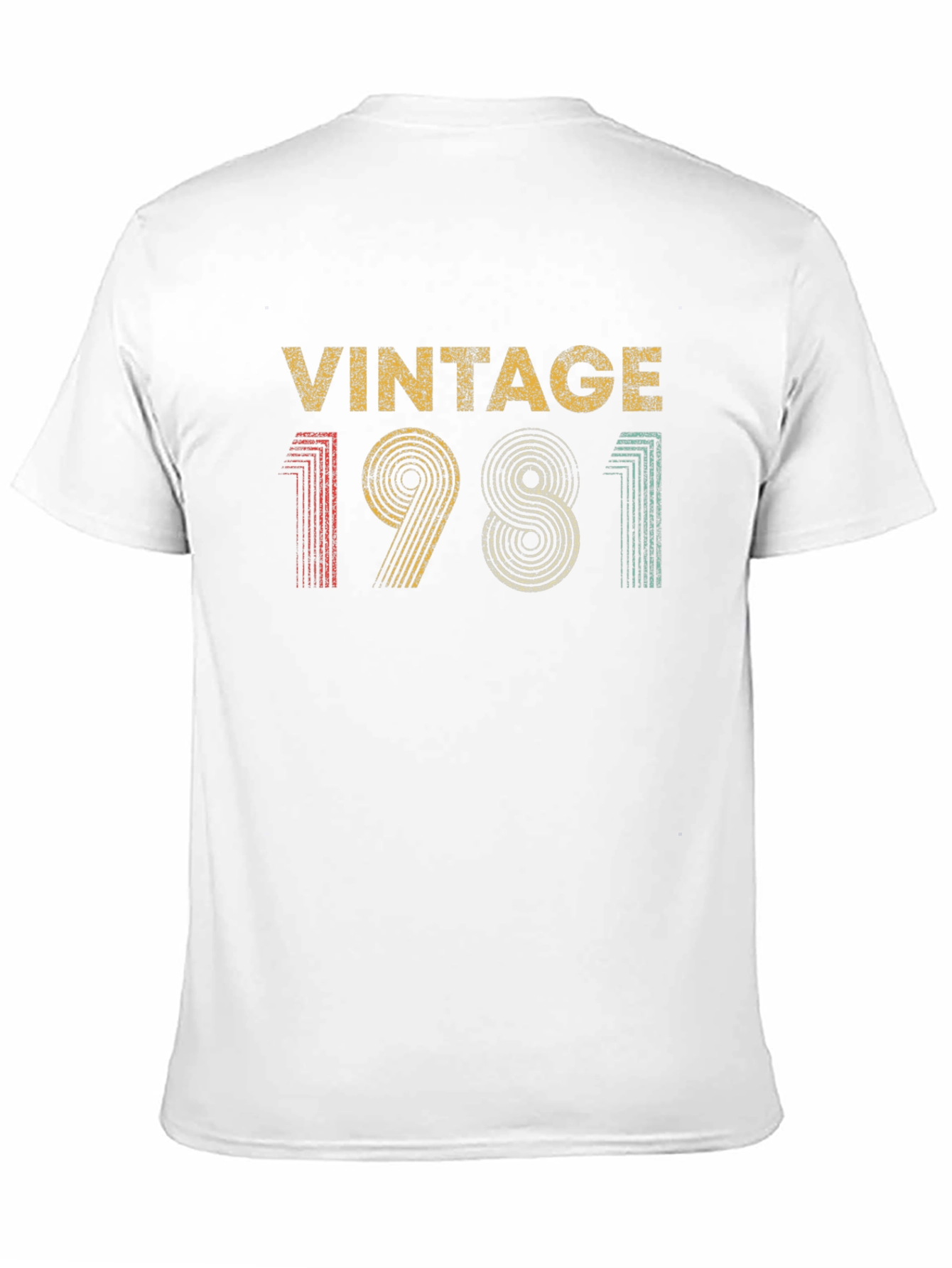 Black Vintage 1981 Graphic T-Shirt - Retro Birthday Gift view 11