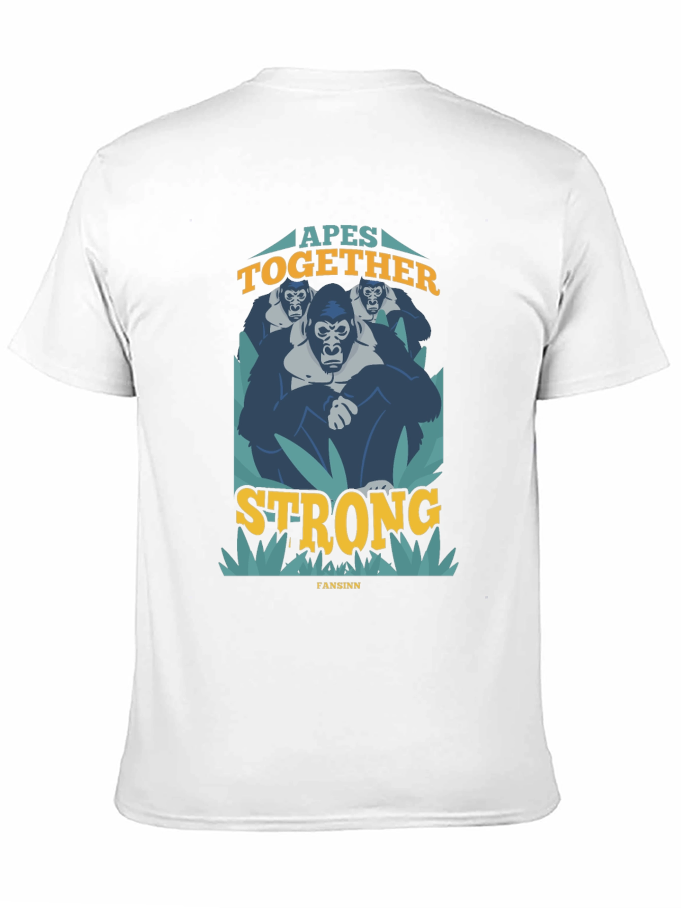 Black Apes Together Strong Graphic T-Shirt view 11