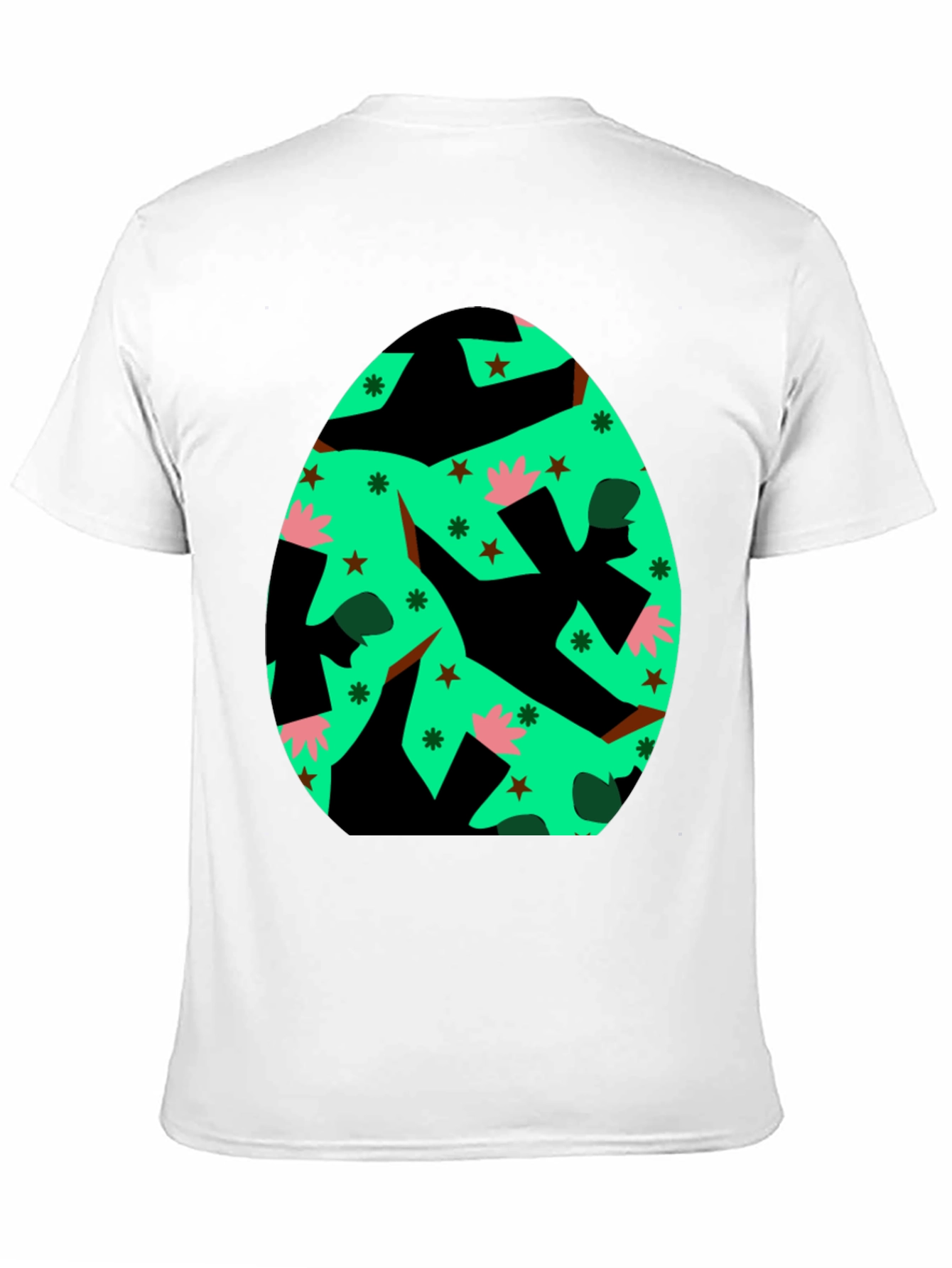 Black Novelty Easter Egg Graphic Tee - Black view 11