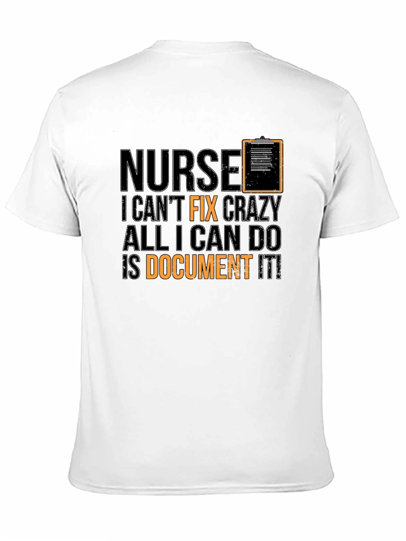 Black Nurse Crazy Funny Black T-Shirt view 11
