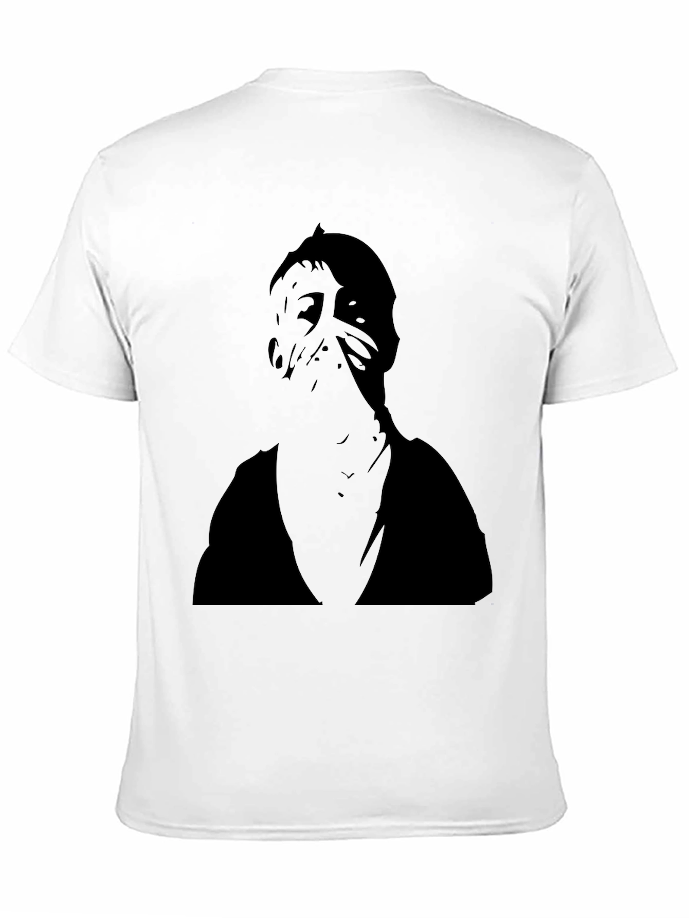 Black Mysterious Figure Black Graphic Tee view 11