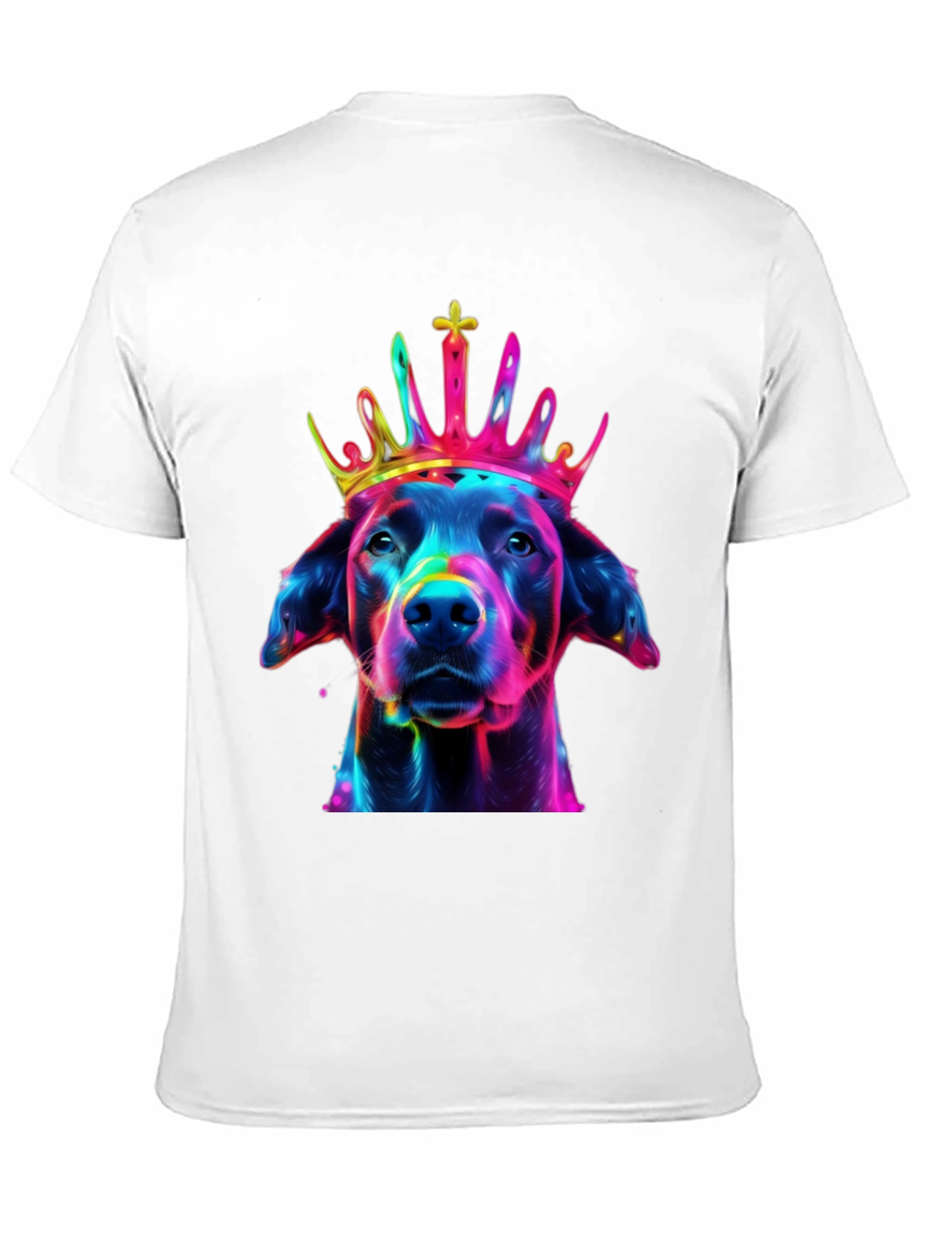 Black Dog King T-Shirt - Vivid Graphic Print view 11