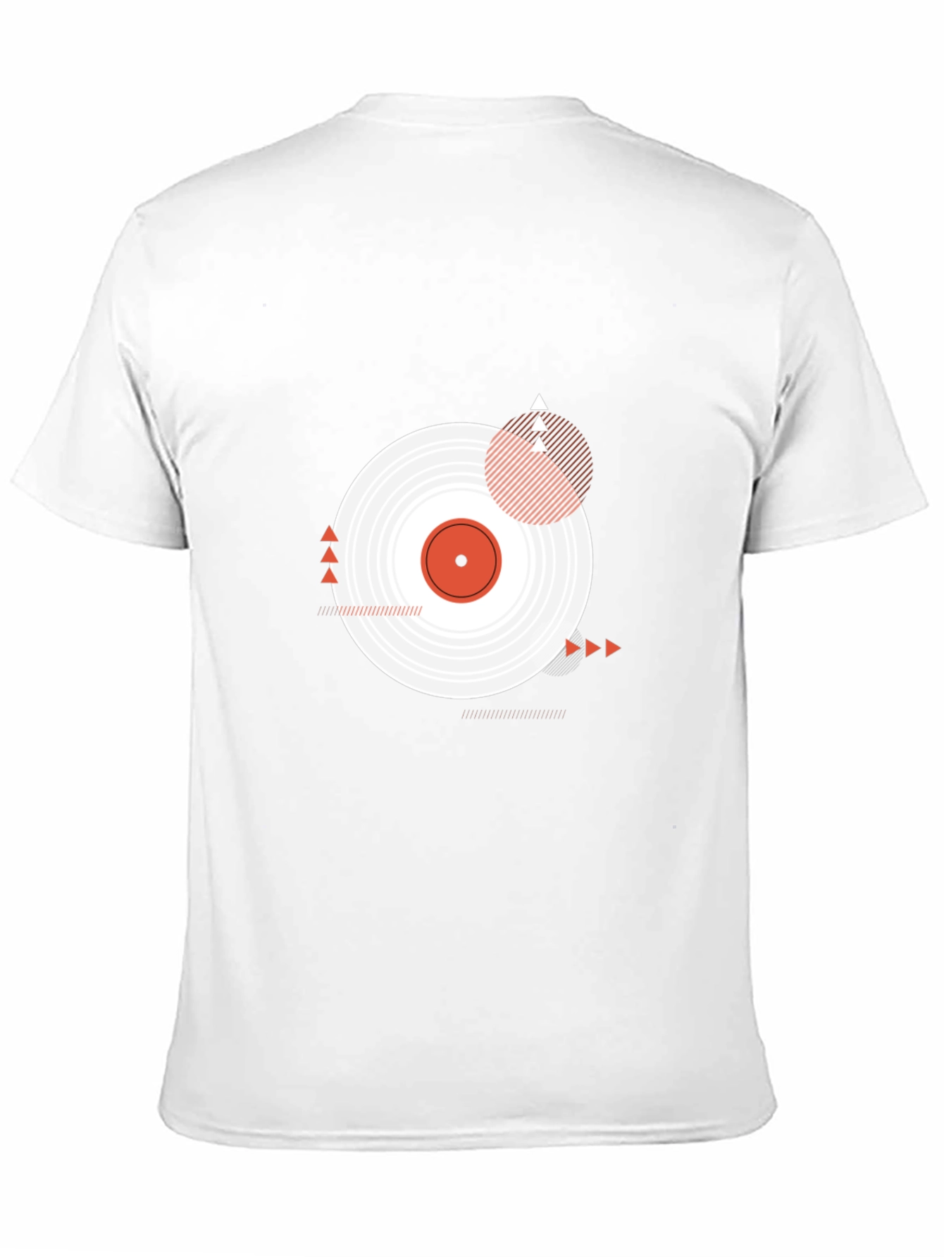 Black Vinyl Record Graphic Tee - Modern Black T-Shirt view 11