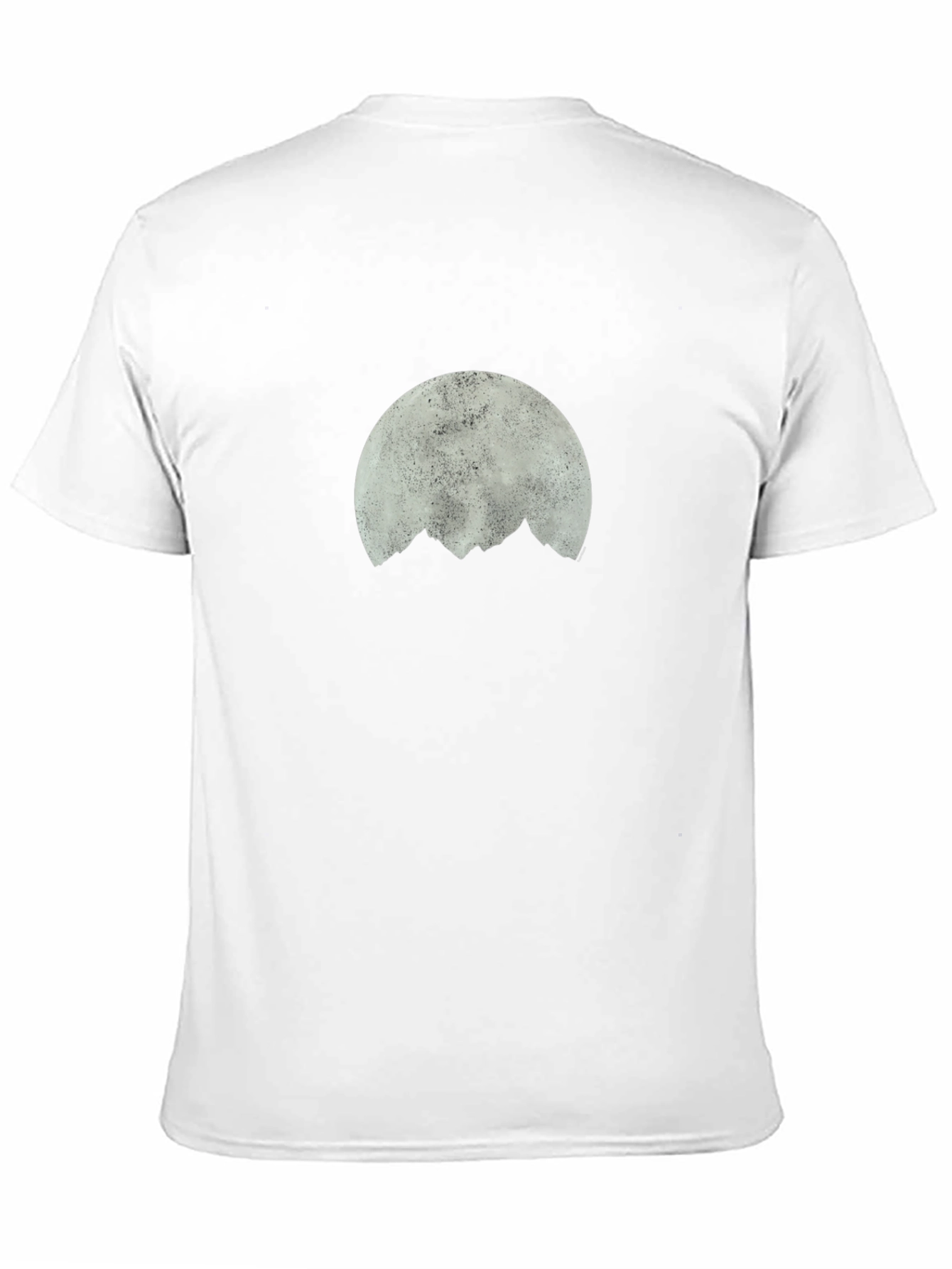 Black Moon Over Mountains Graphic Tee - Black Cotton view 11
