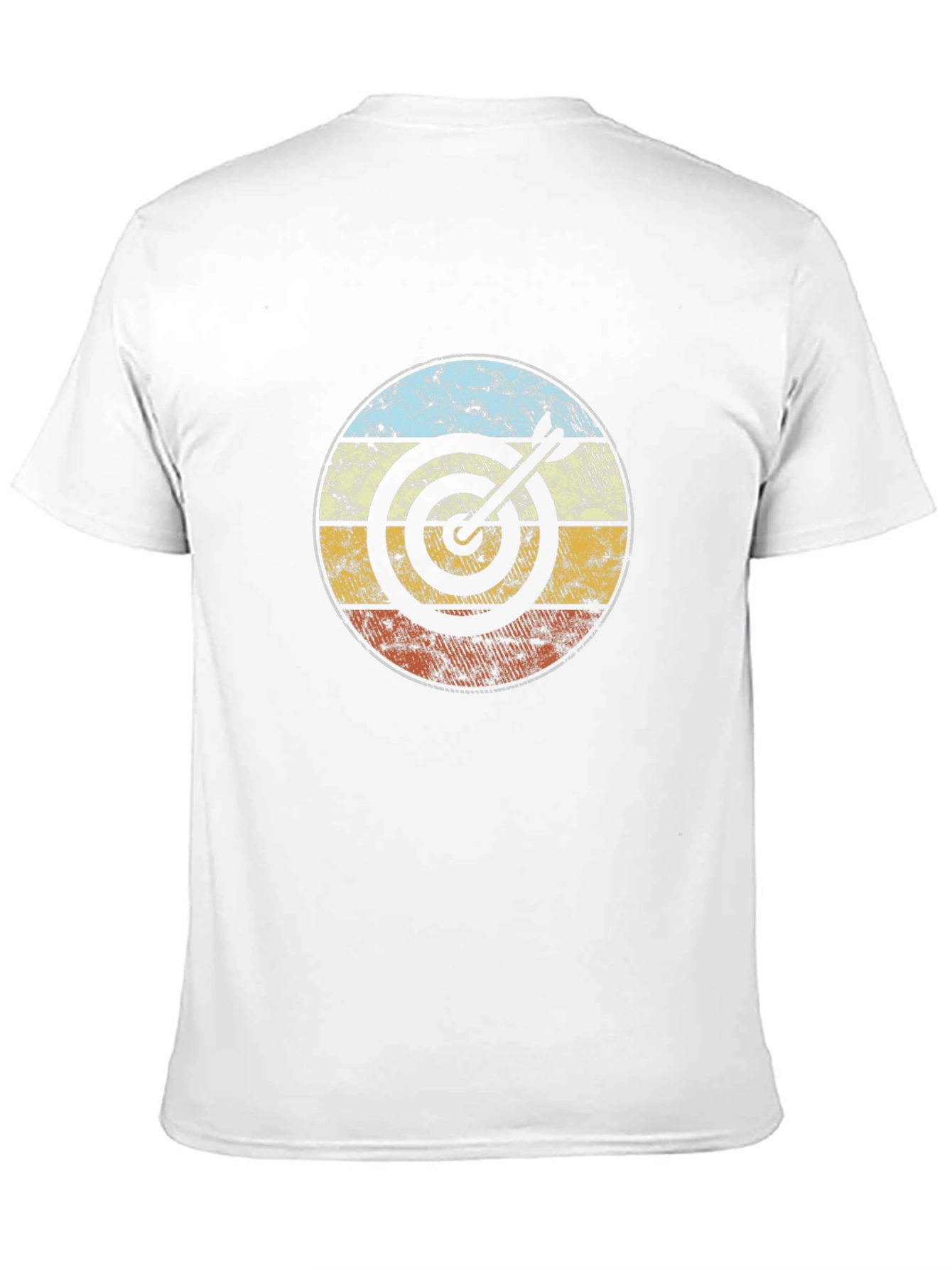 Black Retro Target T-Shirt - Bullseye Design view 11