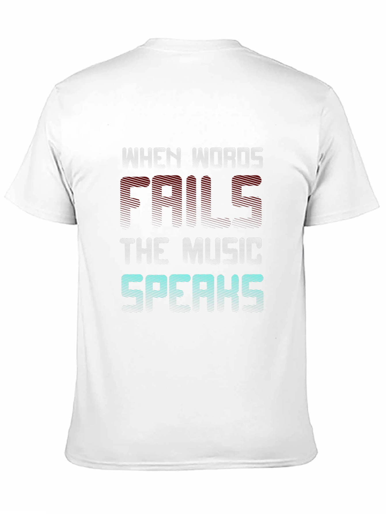 Black Music Speaks T-Shirt - When Words Fail Graphic Tee view 11
