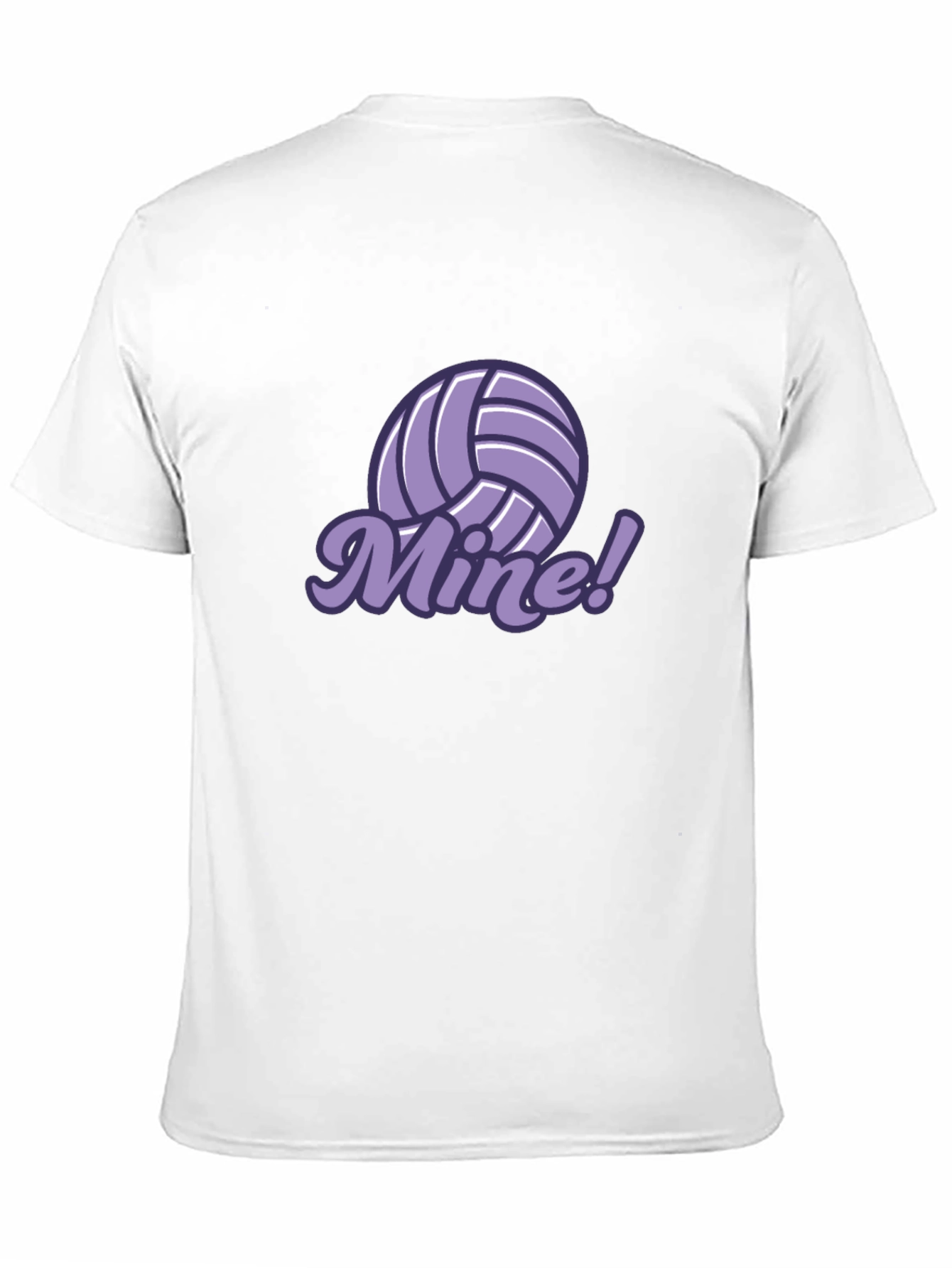 Black Volleyball Mine! Graphic T-Shirt view 11