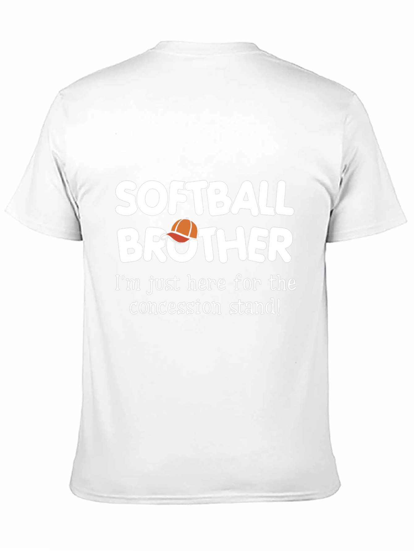 Black Softball Brother Concession Stand T-Shirt view 11