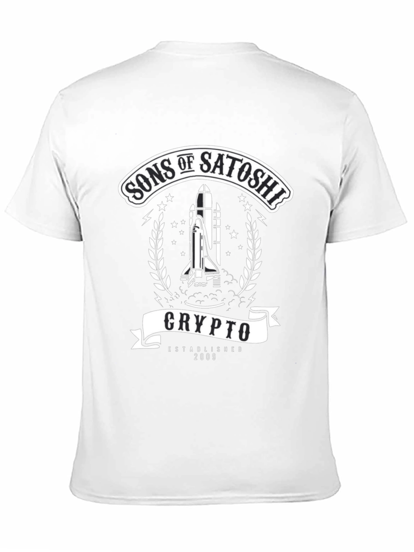 Black Sons of Satoshi Crypto T-Shirt - Established 2009 view 11
