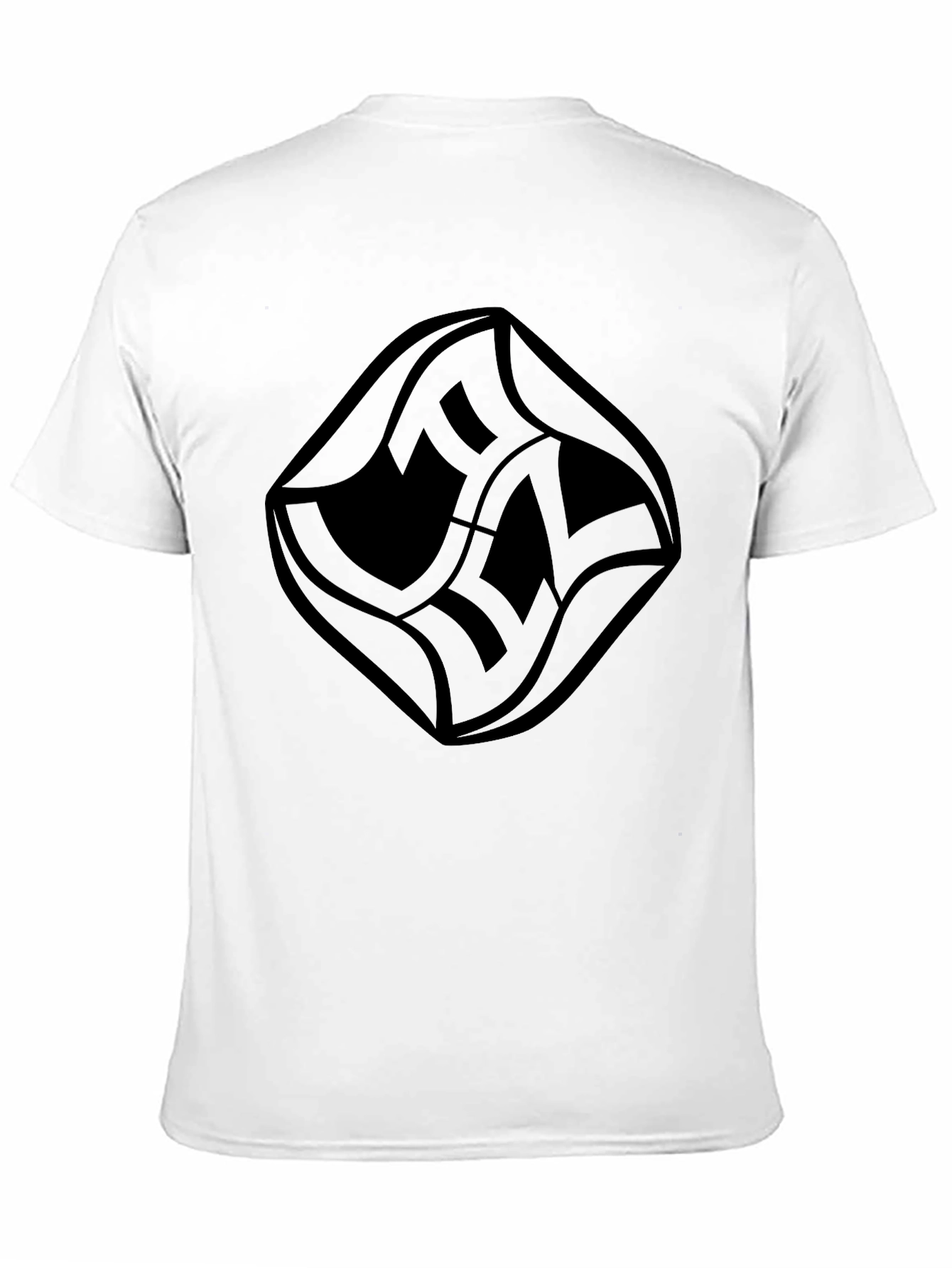 Black Modern Graphic Tee - Stylish Black Design view 11