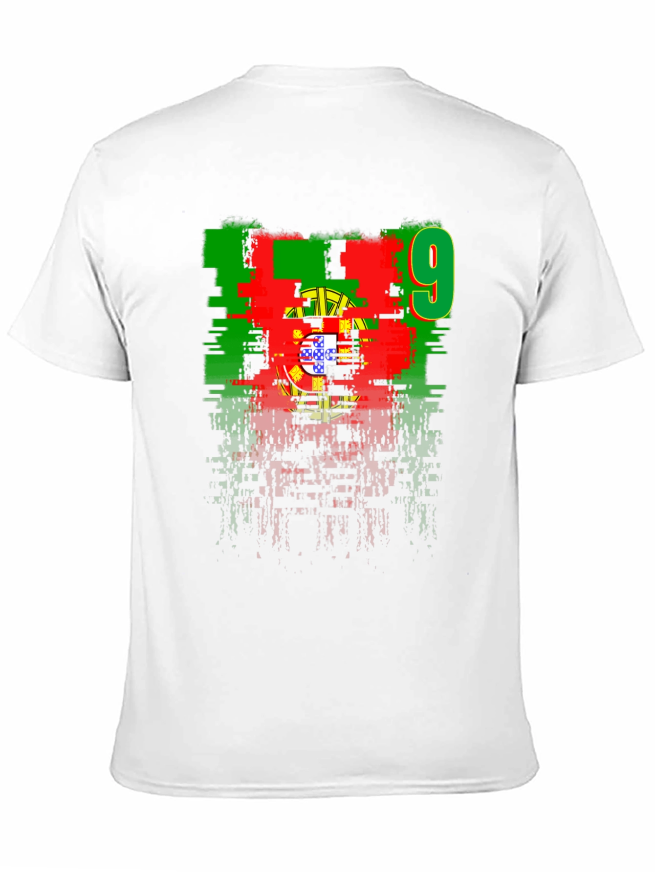 Portugal Flag Number 9 Graphic T-Shirt - 11
