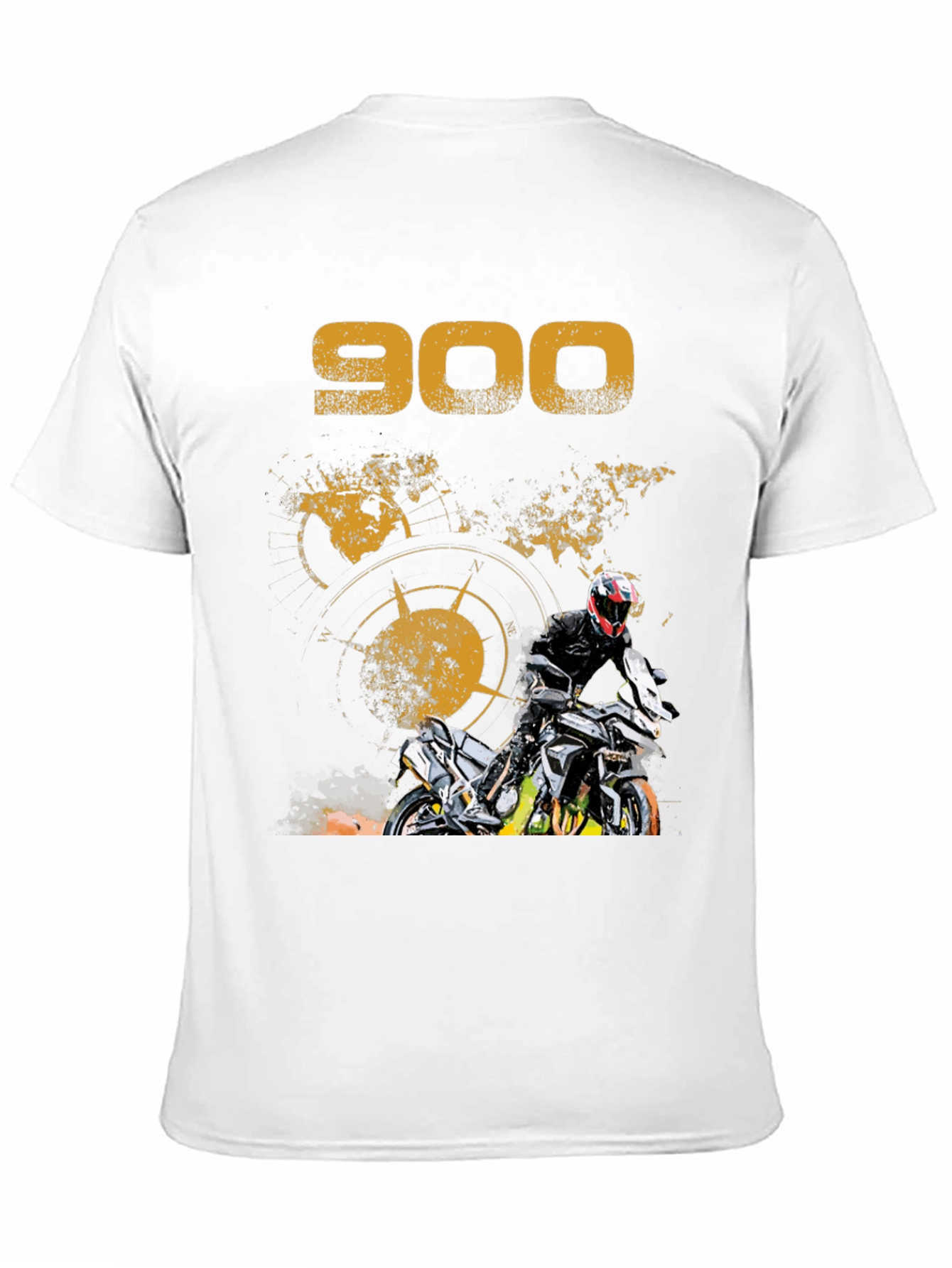 Black 900 Motorcycle Graphic T-Shirt view 11