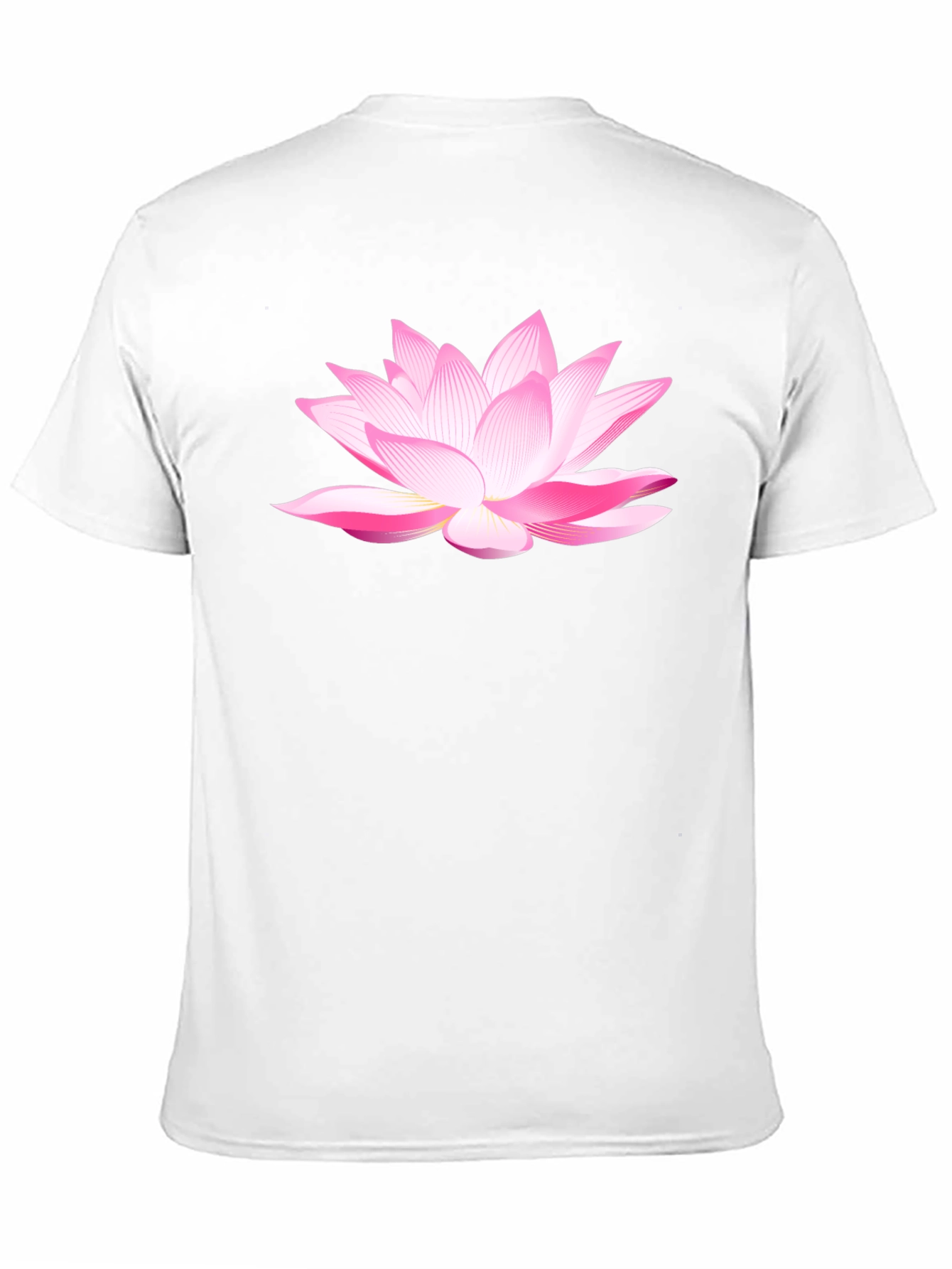 Black Lotus Flower Graphic T-Shirt - Black Cotton Blend view 11