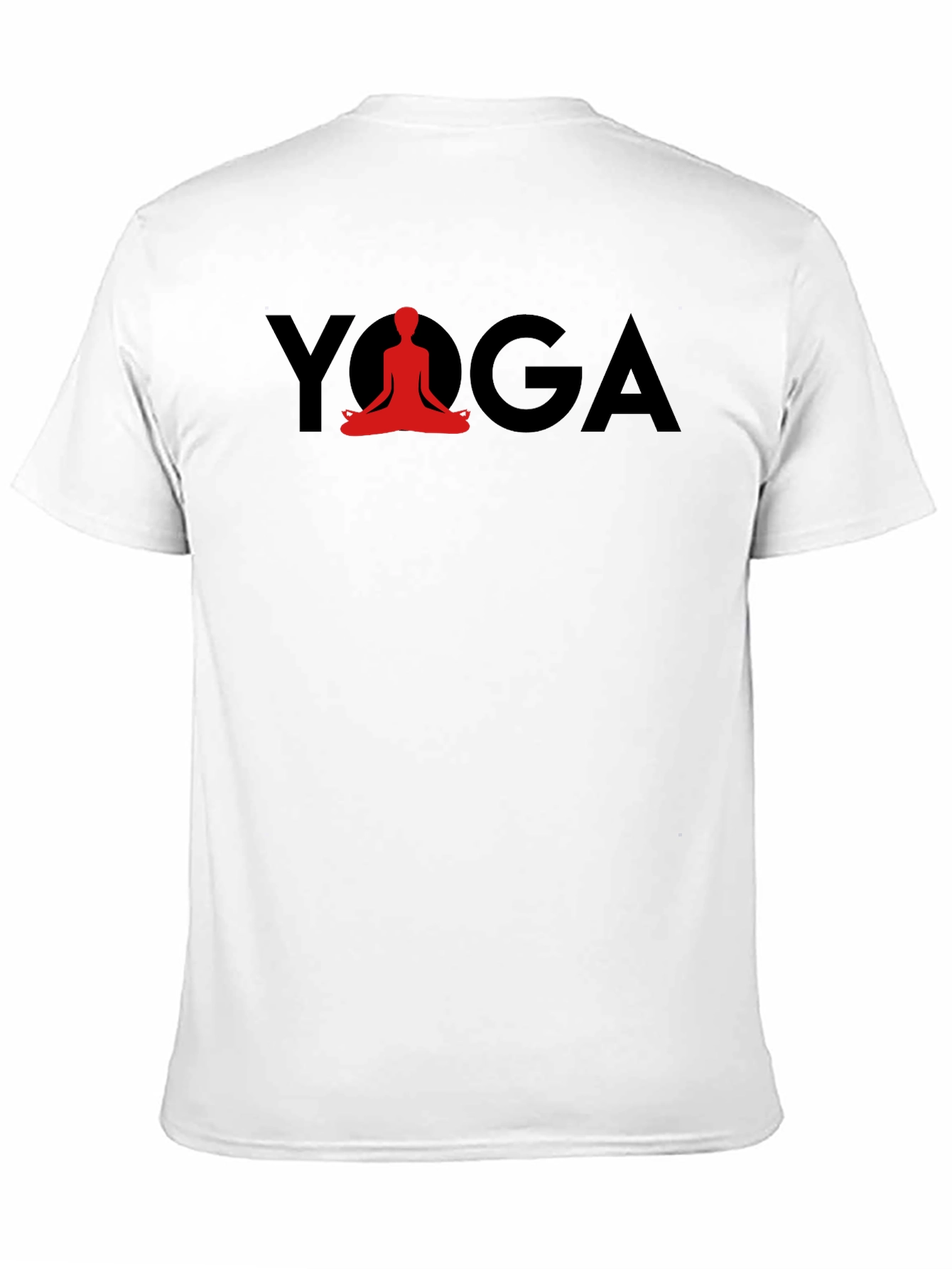 Black Yoga Meditation T-Shirt - Relaxed Fit view 11