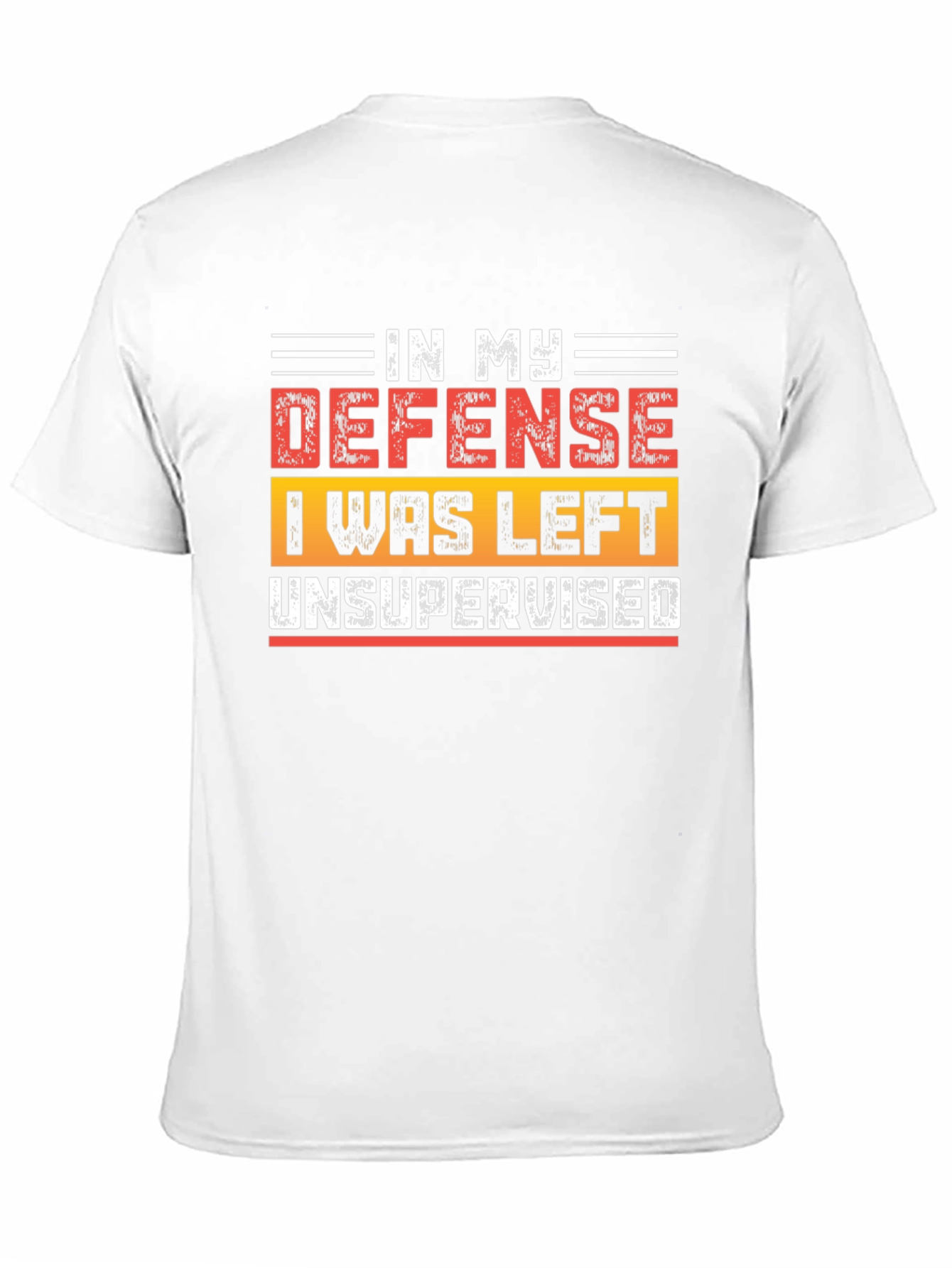 Black Funny "In My Defense" Graphic Tee view 11